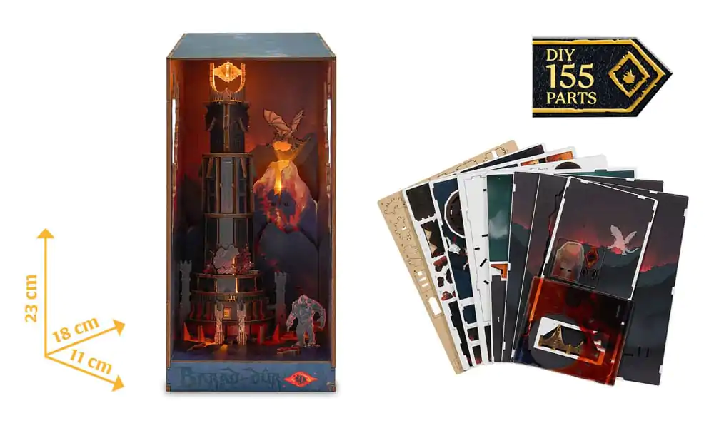 The Lord of the Rings Tiny Adventures Book Nook Mini Diorama Barad-Dûr 23 cm produktová fotografia
