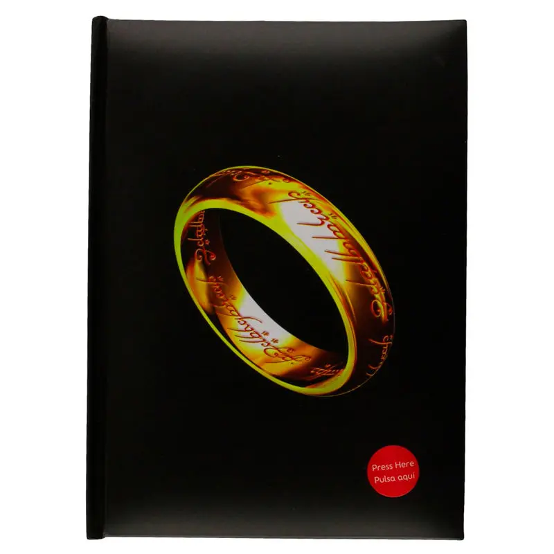 The Lord of the Rings unique krúžkové svetlo zápisník produktová fotografia