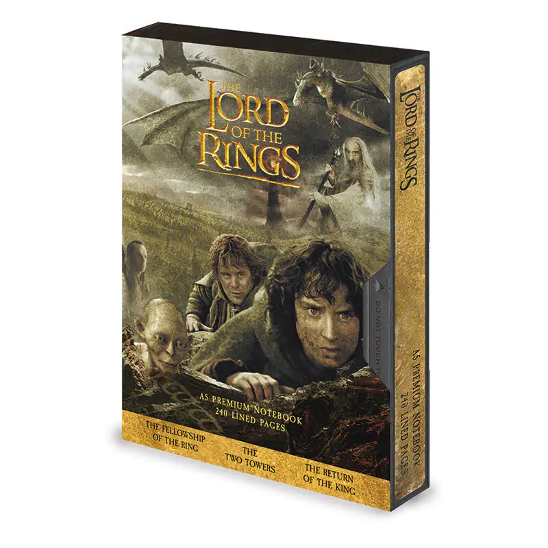 The Lord of the Rings VHS A5 prémiový zápisník produktová fotografia