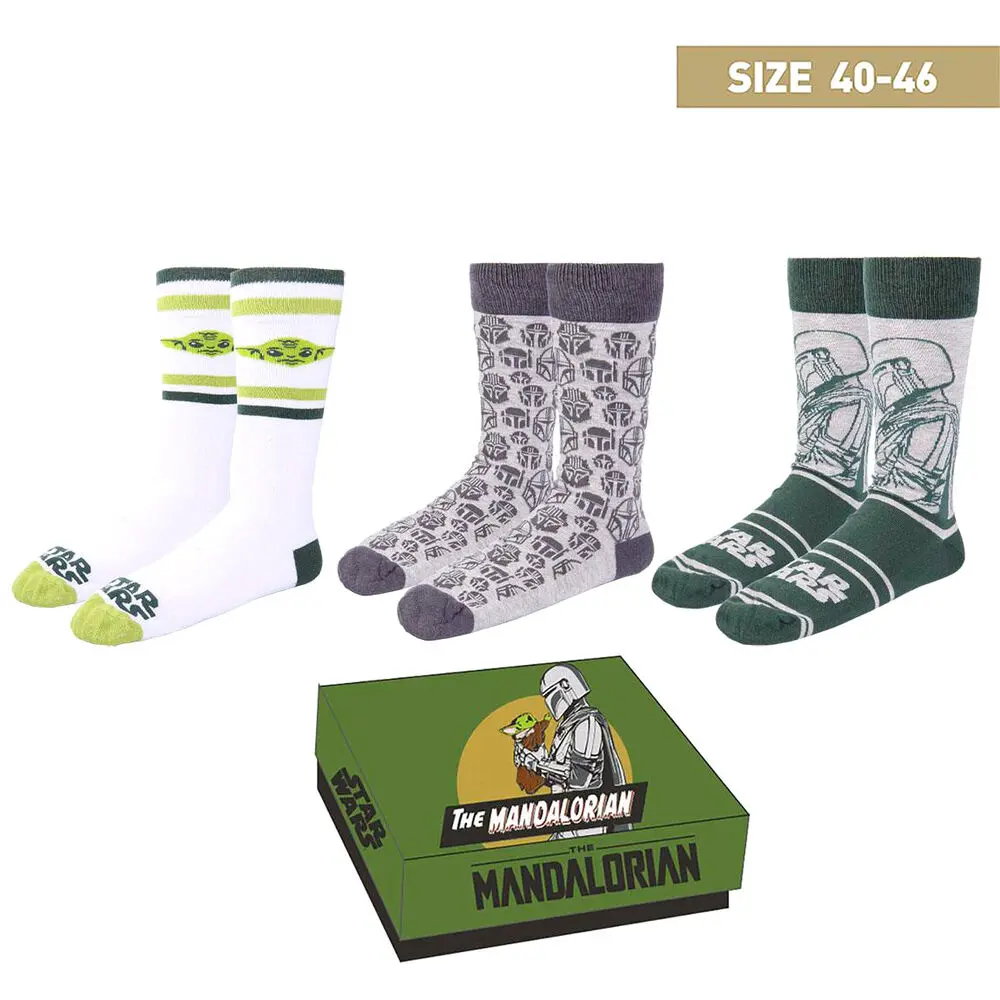 Star Wars: The Mandalorian Ponožky 3-Pack Mandalorian 40-46 produktová fotografia