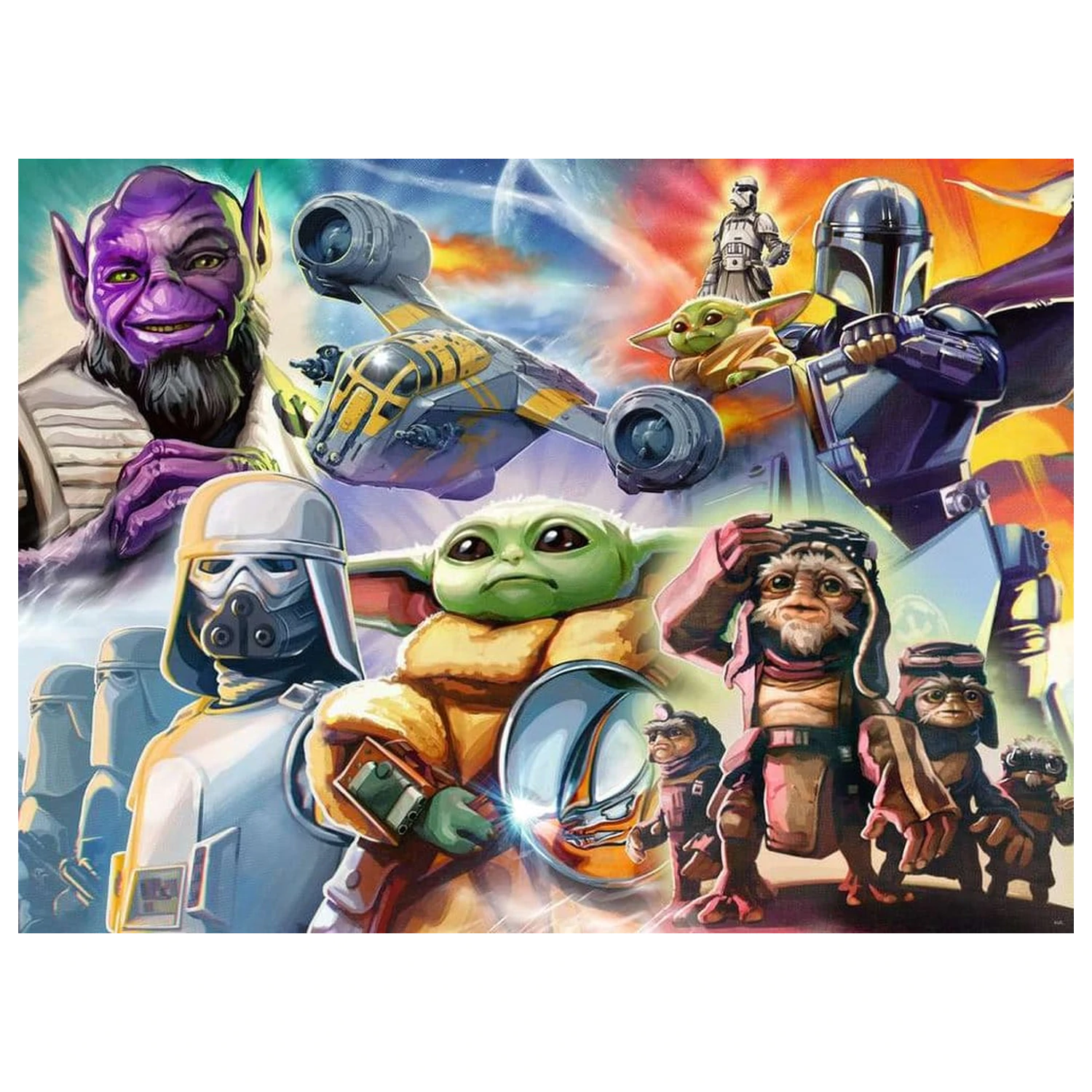 The Mandalorian a Grogu Skladačka (500 dielikov) produktová fotografia