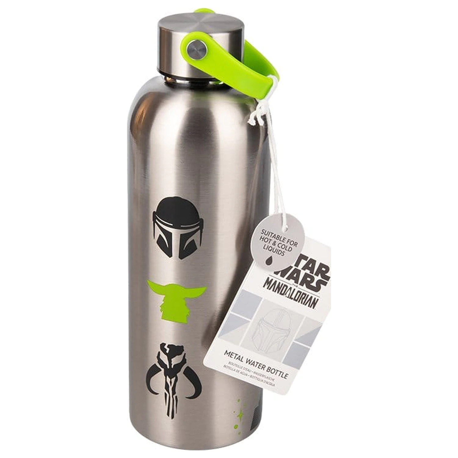 The Mandalorian kovová fľaša na vodu Mandalorian & Grogu produktová fotografia