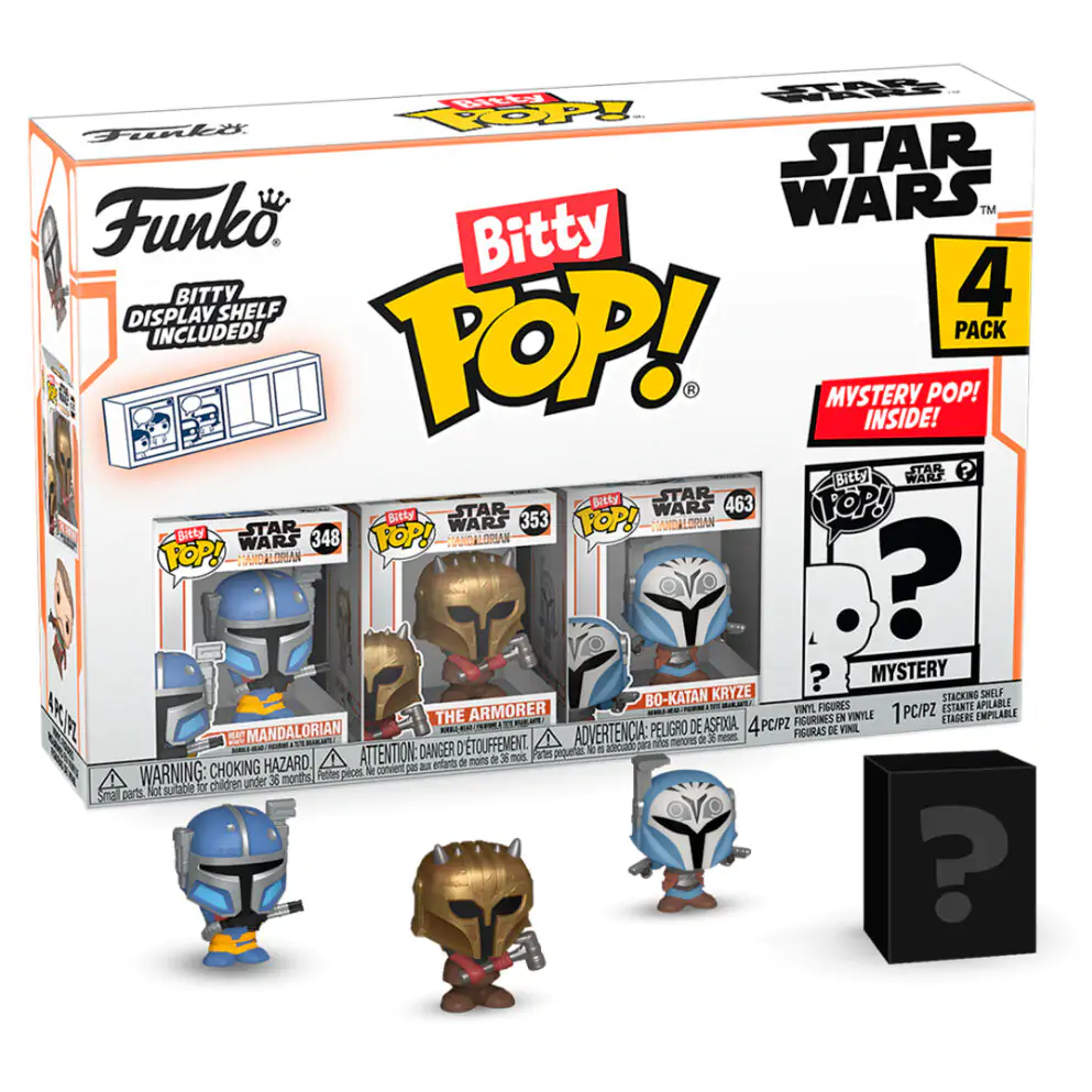 Blister 4 figúrky Bitty POP Star Wars Mandalorian Heavy Mandalorian termékfotó