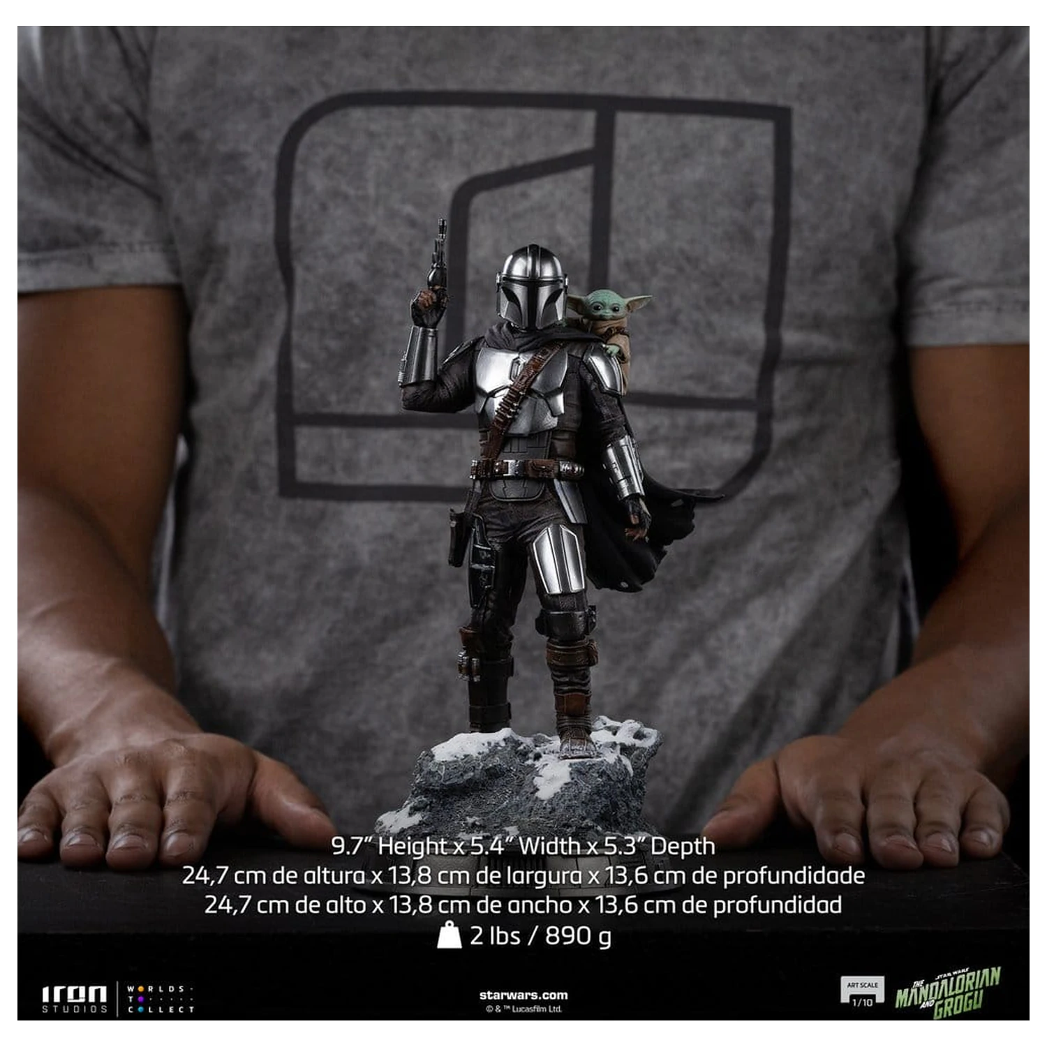 The Mandalorian & Grogu Art Scale socha 1/10 The Mandalorian and Grogu 25 cm produktová fotografia