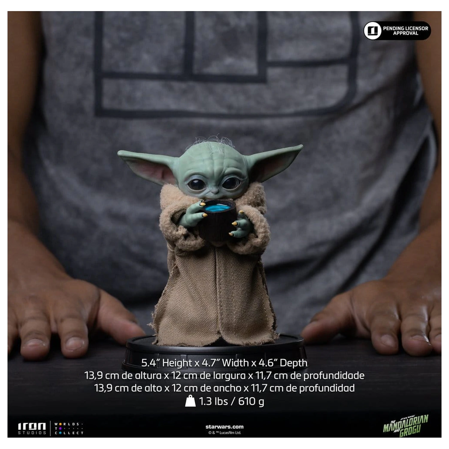 The Mandalorian & Grogu Kolekcia socha Grogu vždy hladný produktová fotografia