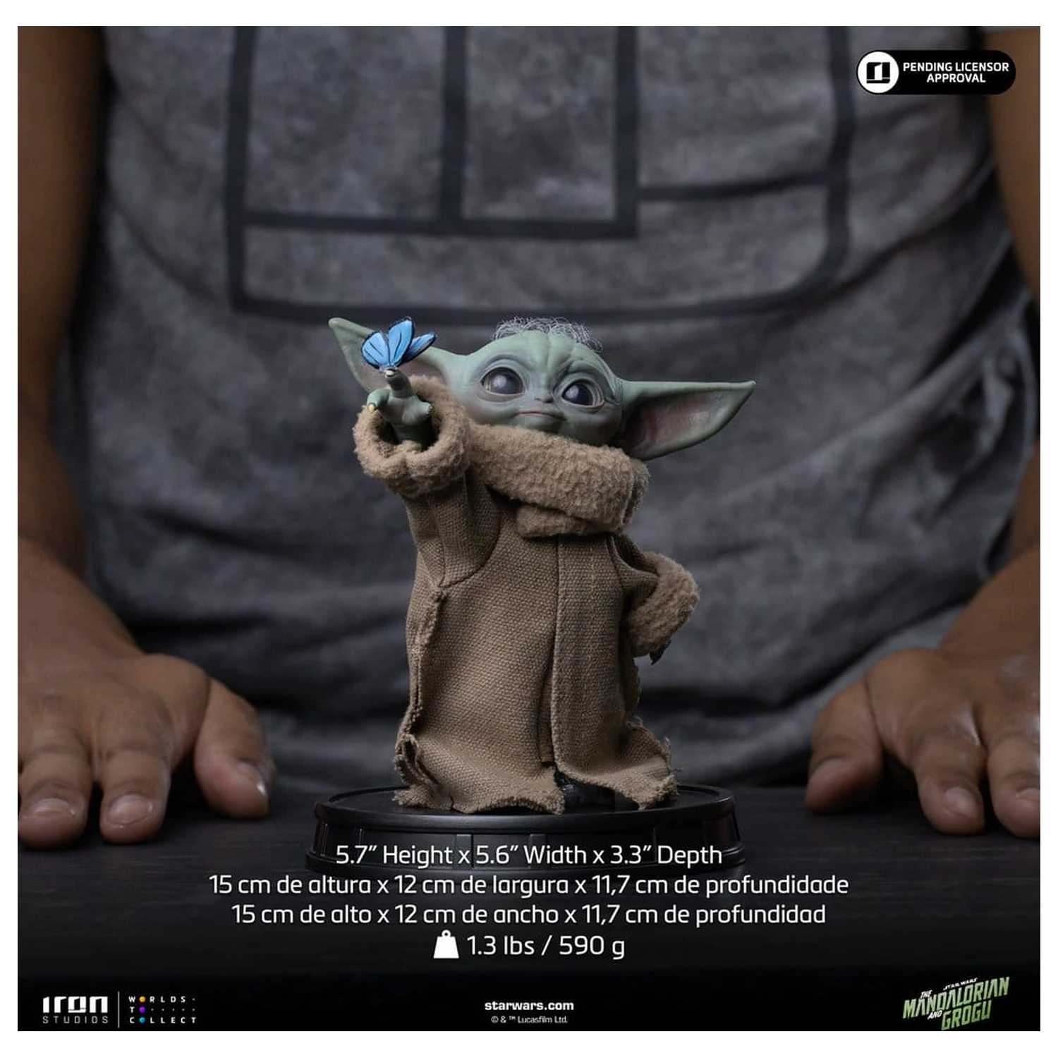 The Mandalorian & Grogu Grogu Collection Socha Grogu Butterfly Wonder produktová fotografia