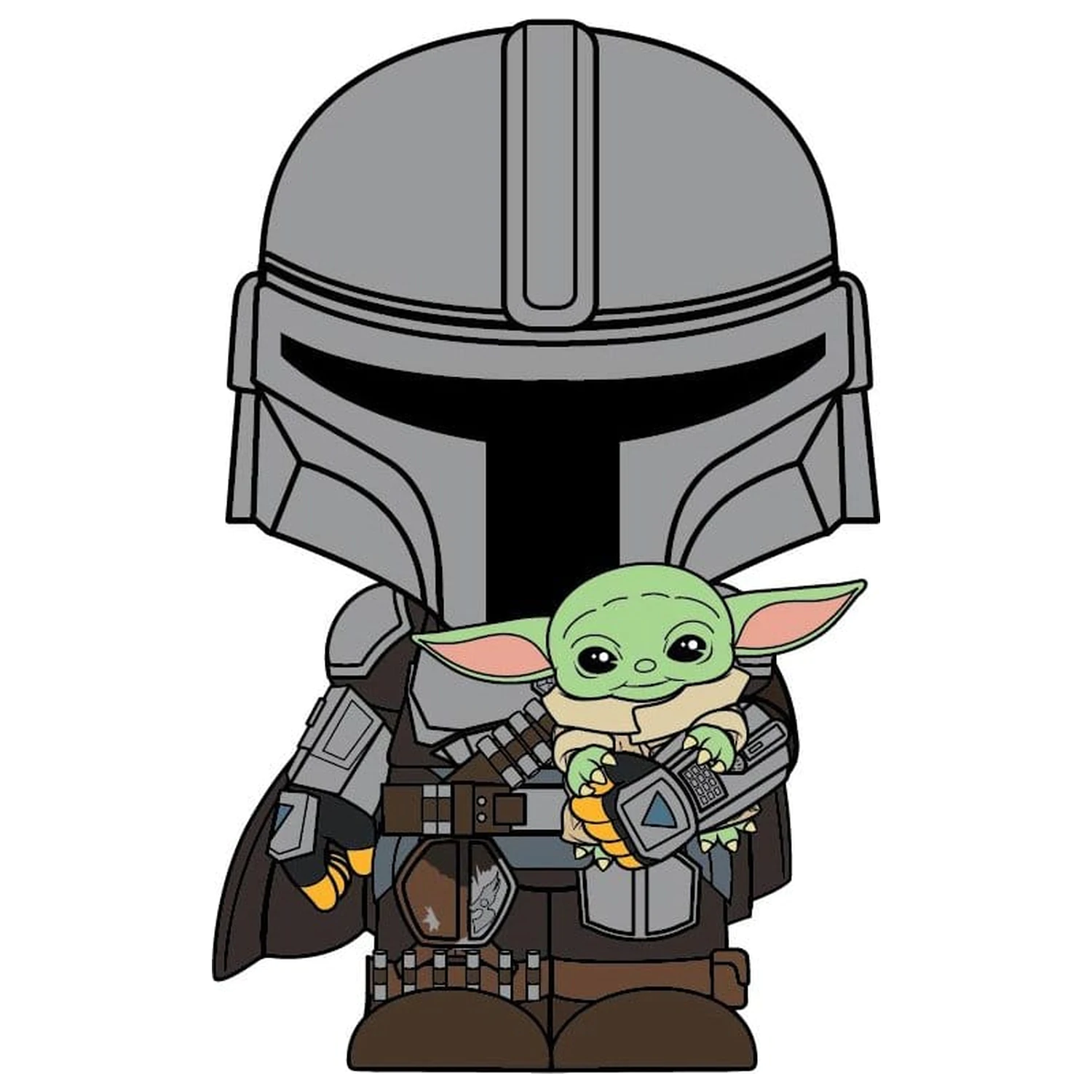 The Mandalorian 3D penový magnet The Mandalorian and Grogu produktová fotografia