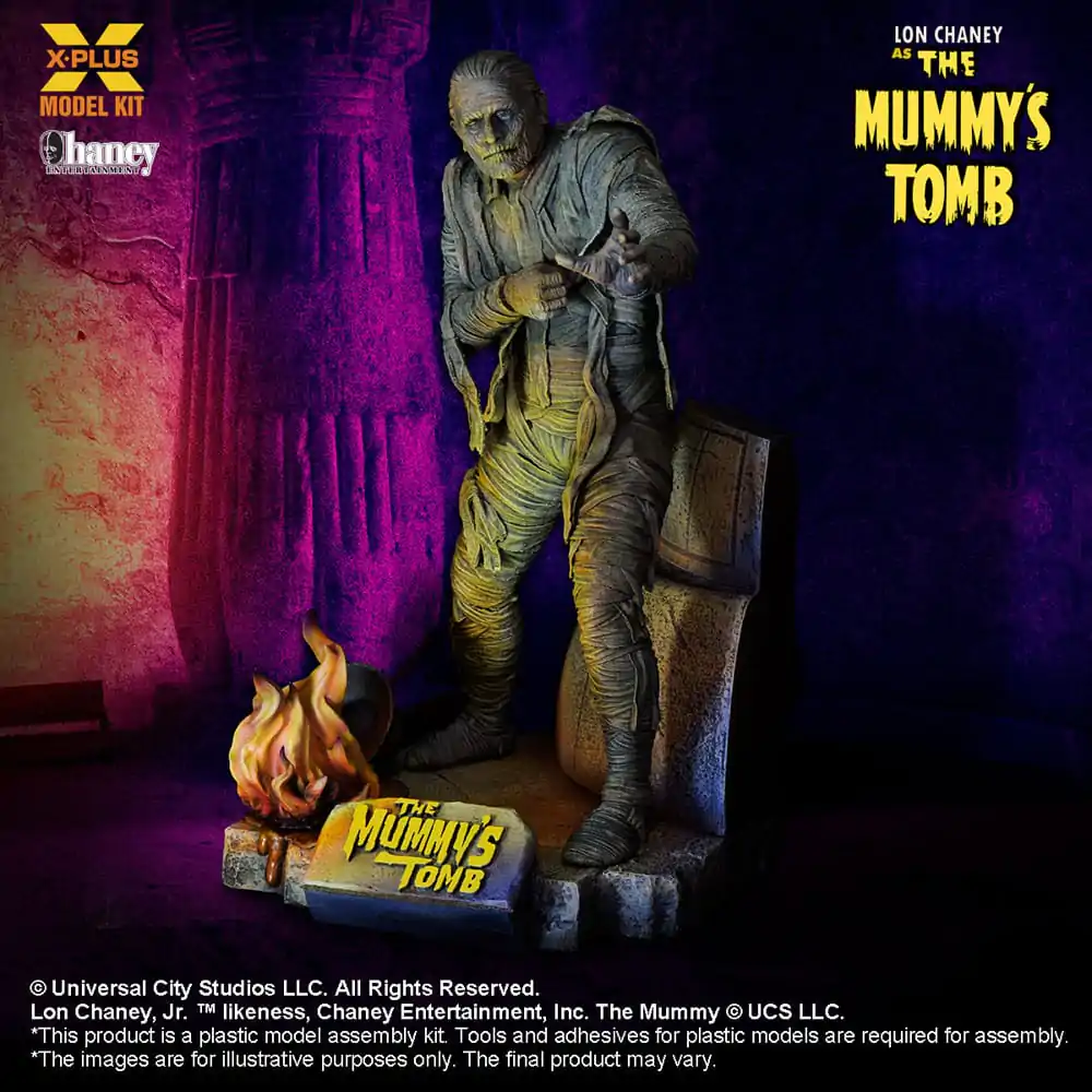 The Mummy´s Tomb Plastic Model Kit 1/8 Lon Chaney Jr. Plastikový modelársky kit 1/8 Lon Chaney Jr. ako Múmia 23 cm termékfotó