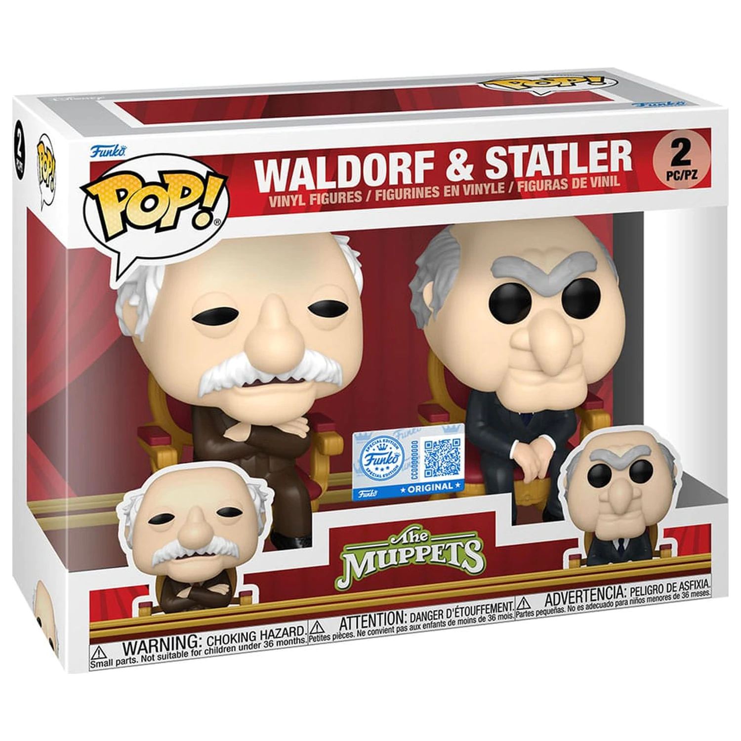 The Muppets Funko POP! Television Vinylové figúrky 2-Pack Waldorf & Statler 9 cm produktová fotografia