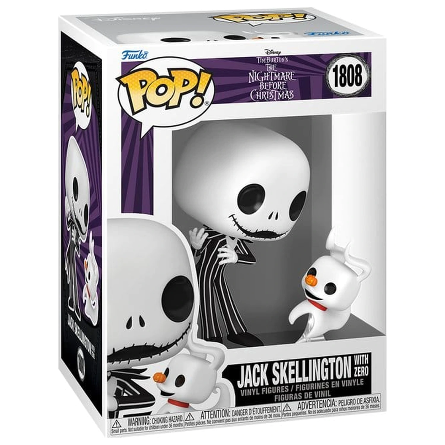The Nightmare Before Christmas Funko POP! & Buddy Vinylová figúrka Jack & Zero 9 cm produktová fotografia