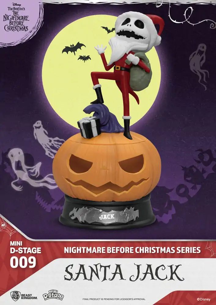 The Nightmare Before Christmas Mini Diorama Stage PVC Figúrka Santa Jack 10 cm produktová fotografia