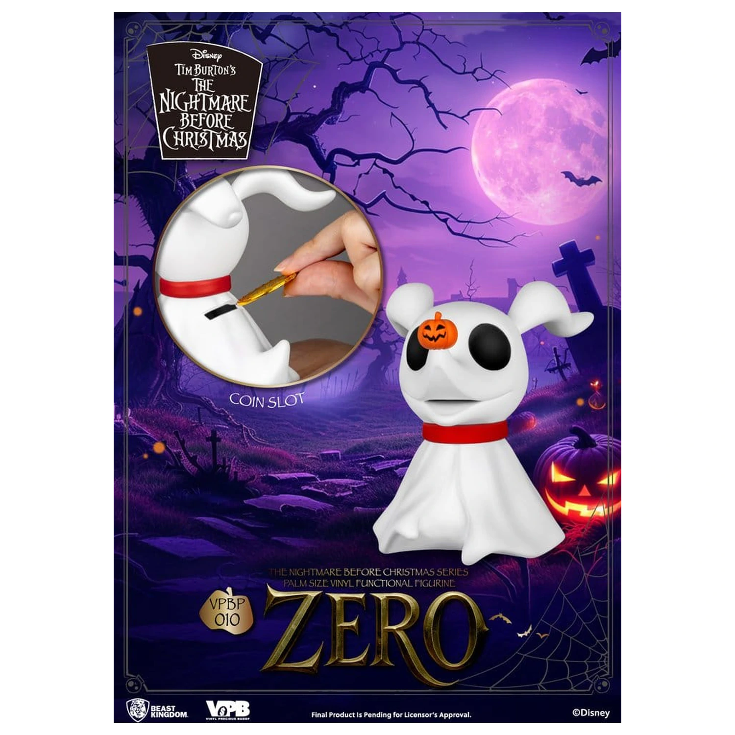 The Nightmare Before Christmas figúrka veľkosti dlane prasiatko Zero 11 cm produktová fotografia