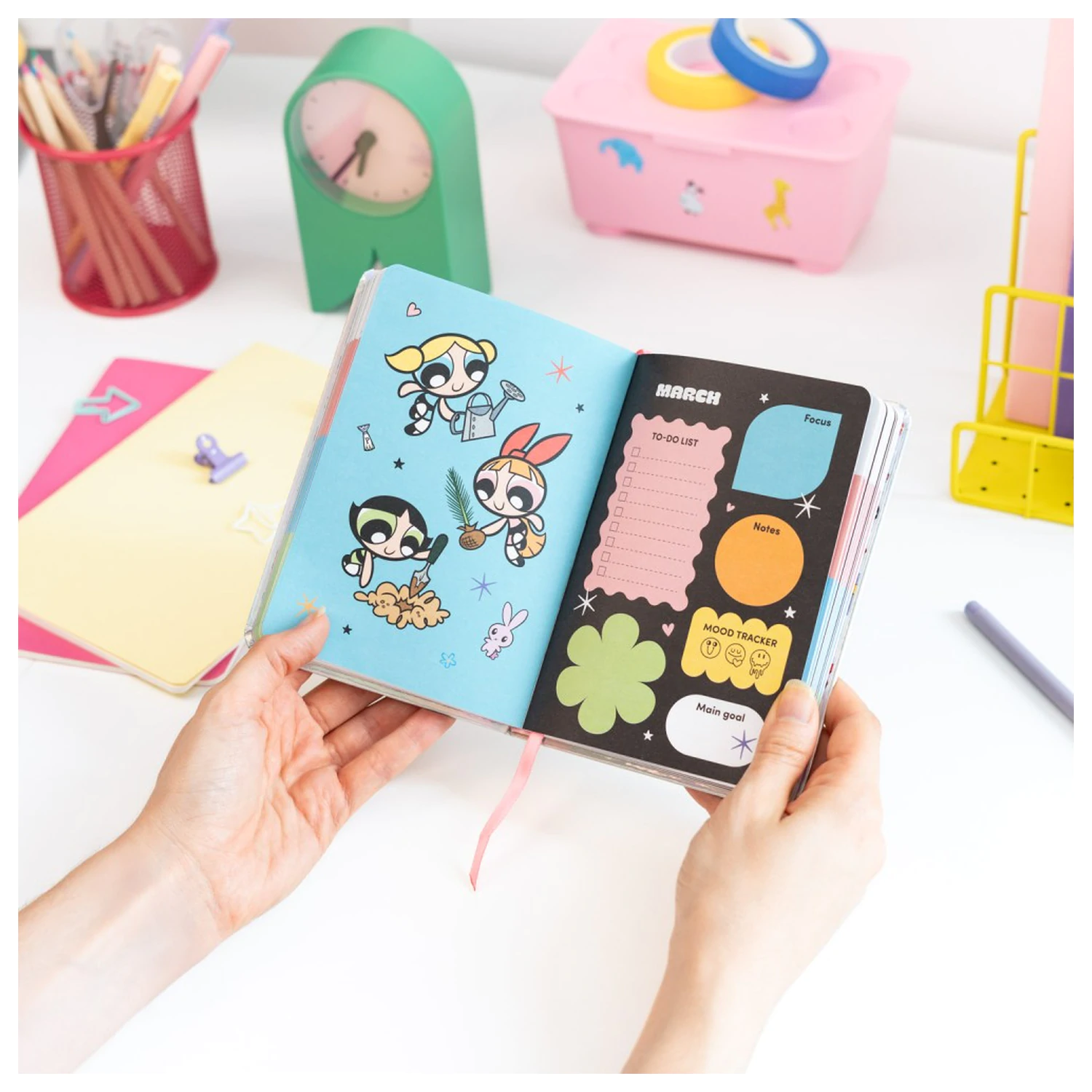 The Powerpuff Girls Akademický plánovač 2026/27 A6 *Anglická verzia* produktová fotografia