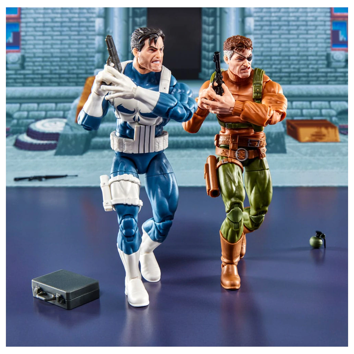 The Punisher Marvel Legends Gamerverse akčná figúrka 2-balenie Punisher & Nick Fury 15 cm produktová fotografia