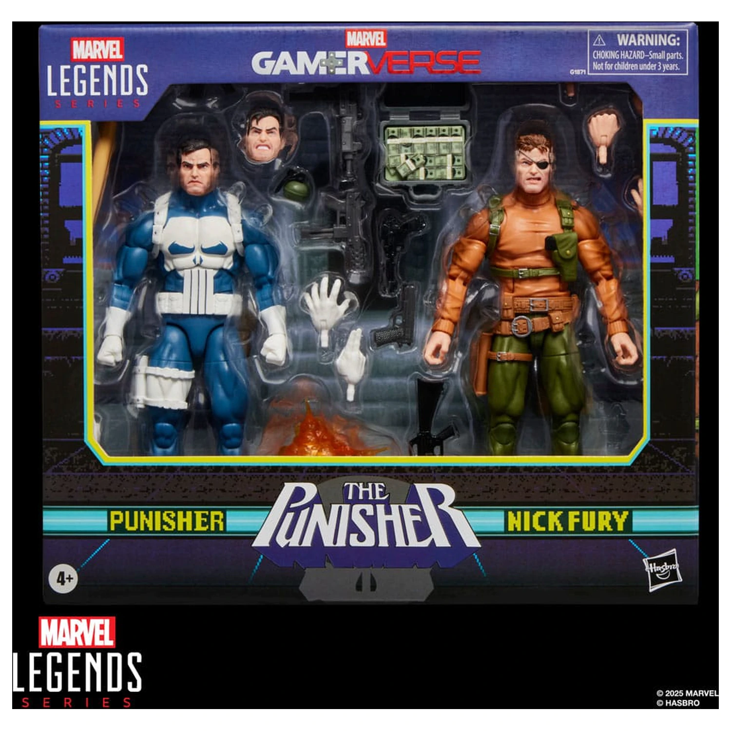 The Punisher Marvel Legends Gamerverse akčná figúrka 2-balenie Punisher & Nick Fury 15 cm produktová fotografia