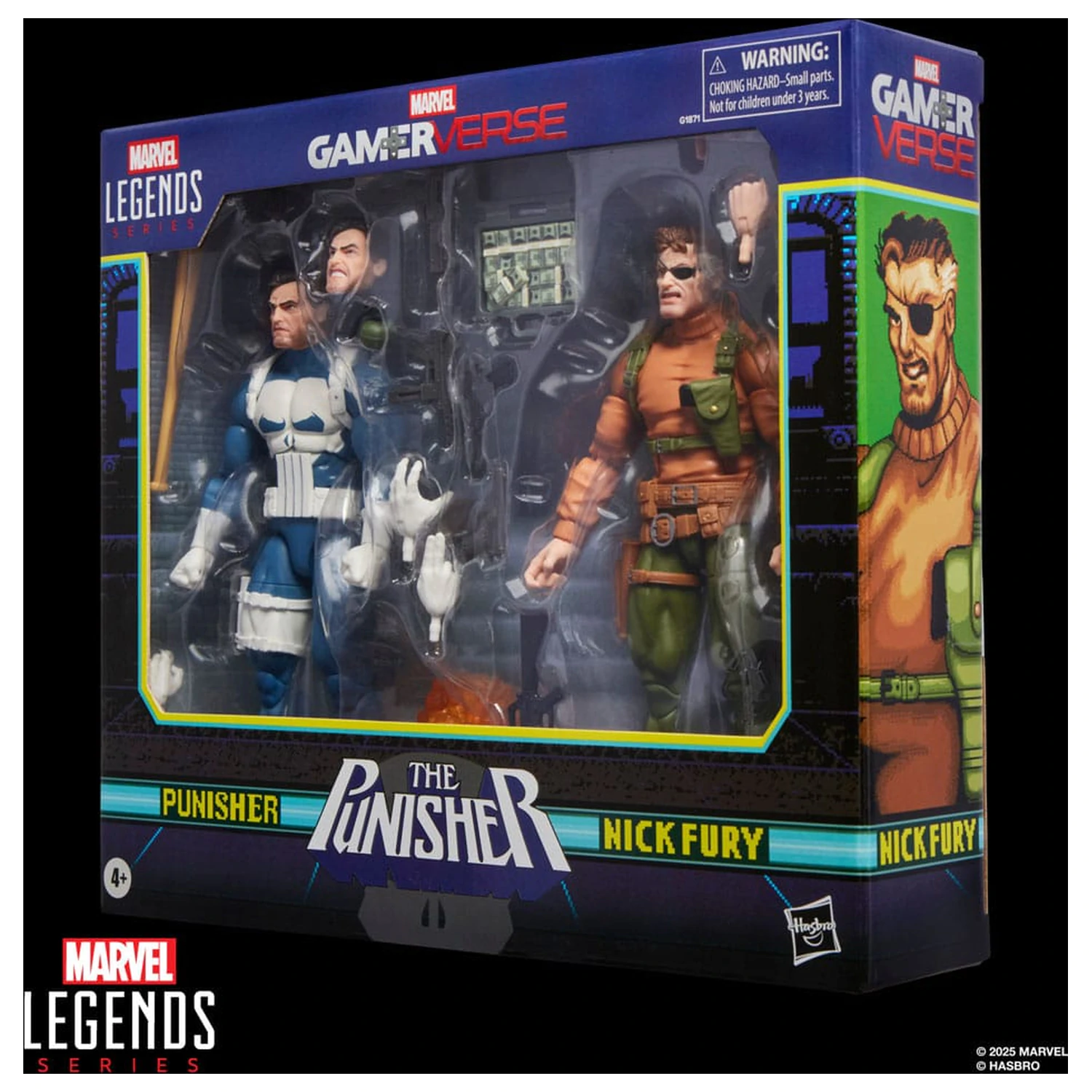 The Punisher Marvel Legends Gamerverse akčná figúrka 2-balenie Punisher & Nick Fury 15 cm produktová fotografia
