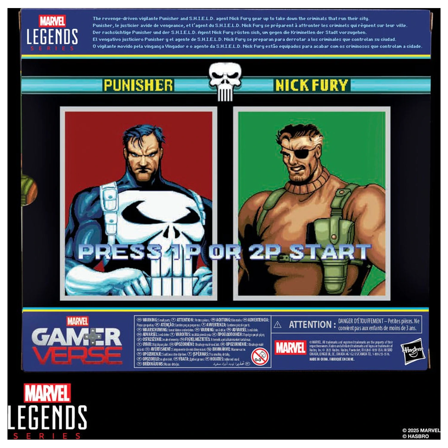 The Punisher Marvel Legends Gamerverse akčná figúrka 2-balenie Punisher & Nick Fury 15 cm produktová fotografia