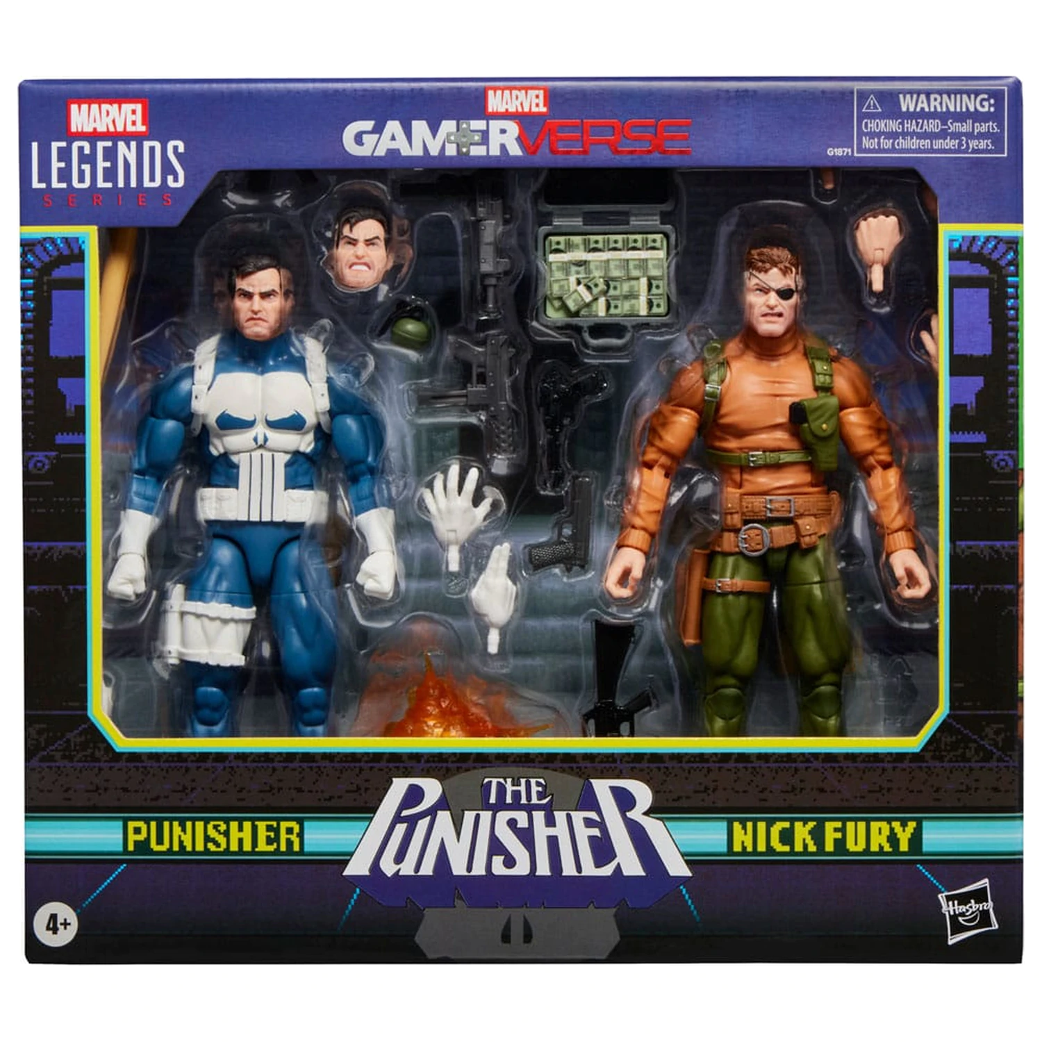 The Punisher Marvel Legends Gamerverse akčná figúrka 2-balenie Punisher & Nick Fury 15 cm produktová fotografia