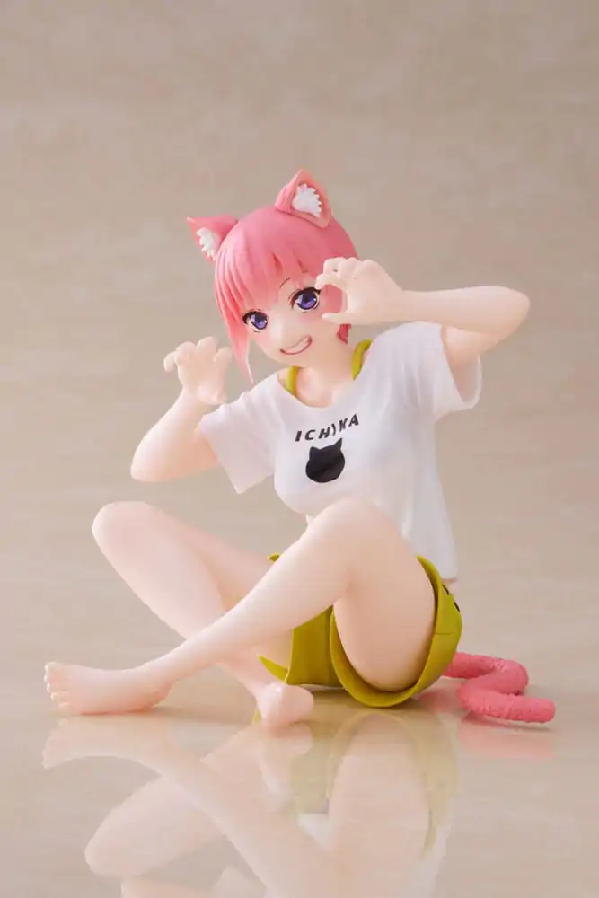 The Quintessential Quintuplets 2 PVC Socha Desktop Ichika Nakano Newley Written Cat Roomwear Ver. 13 cm produktová fotografia