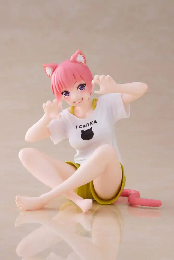 The Quintessential Quintuplets 2 PVC Socha Desktop Ichika Nakano Newley Written Cat Roomwear Ver. 13 cm produktová fotografia
