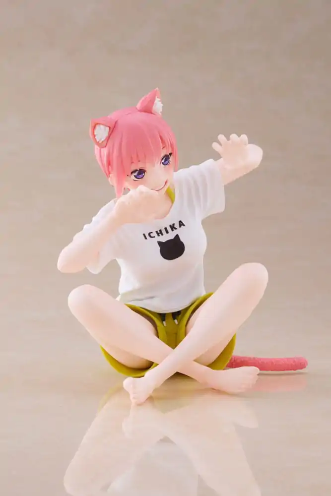 The Quintessential Quintuplets 2 PVC Socha Desktop Ichika Nakano Newley Written Cat Roomwear Ver. 13 cm produktová fotografia