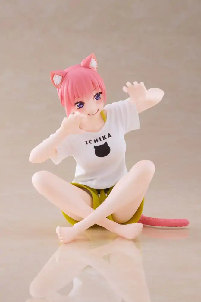 The Quintessential Quintuplets 2 PVC Socha Desktop Ichika Nakano Newley Written Cat Roomwear Ver. 13 cm produktová fotografia