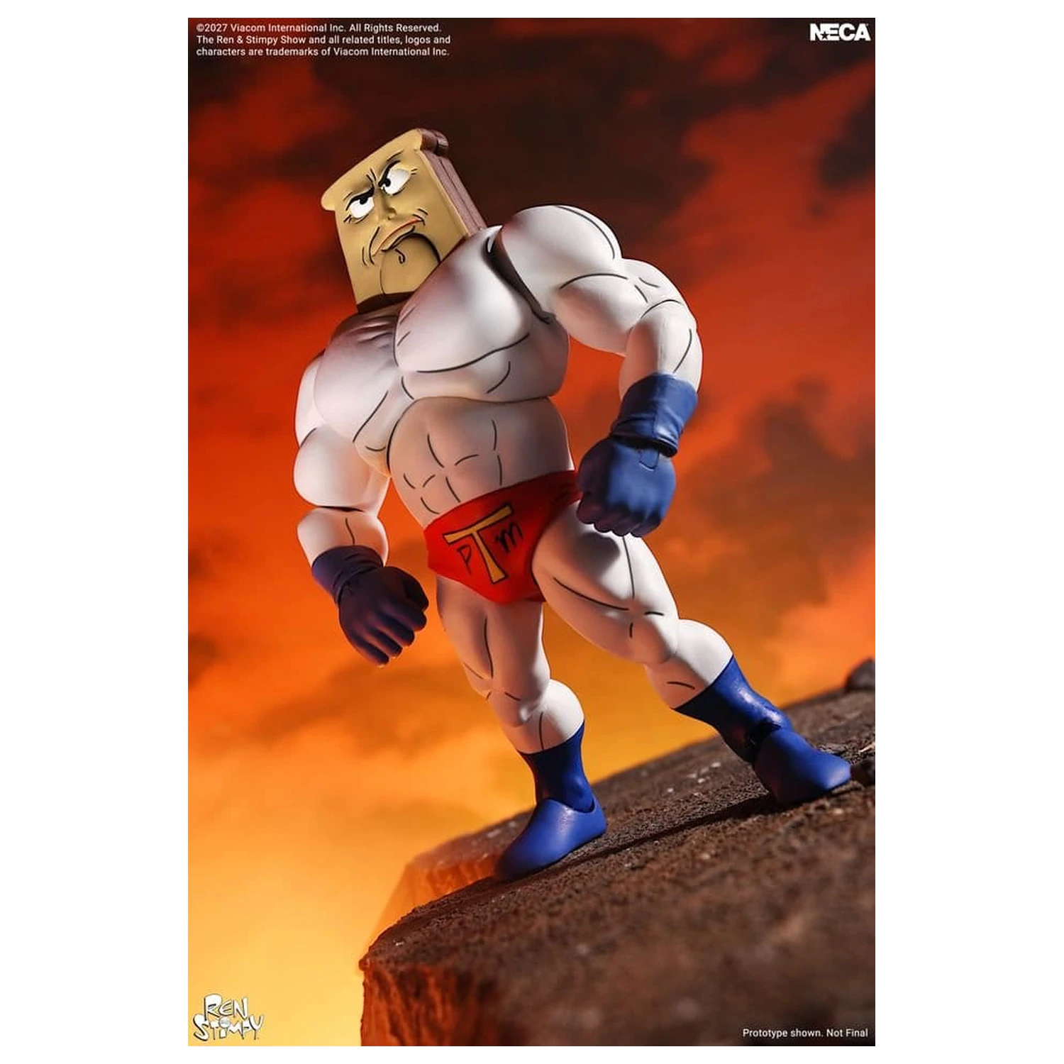 The Ren & Stimpy Show akčná figúrka Ultimate Powdered Toast Man 18 cm produktová fotografia