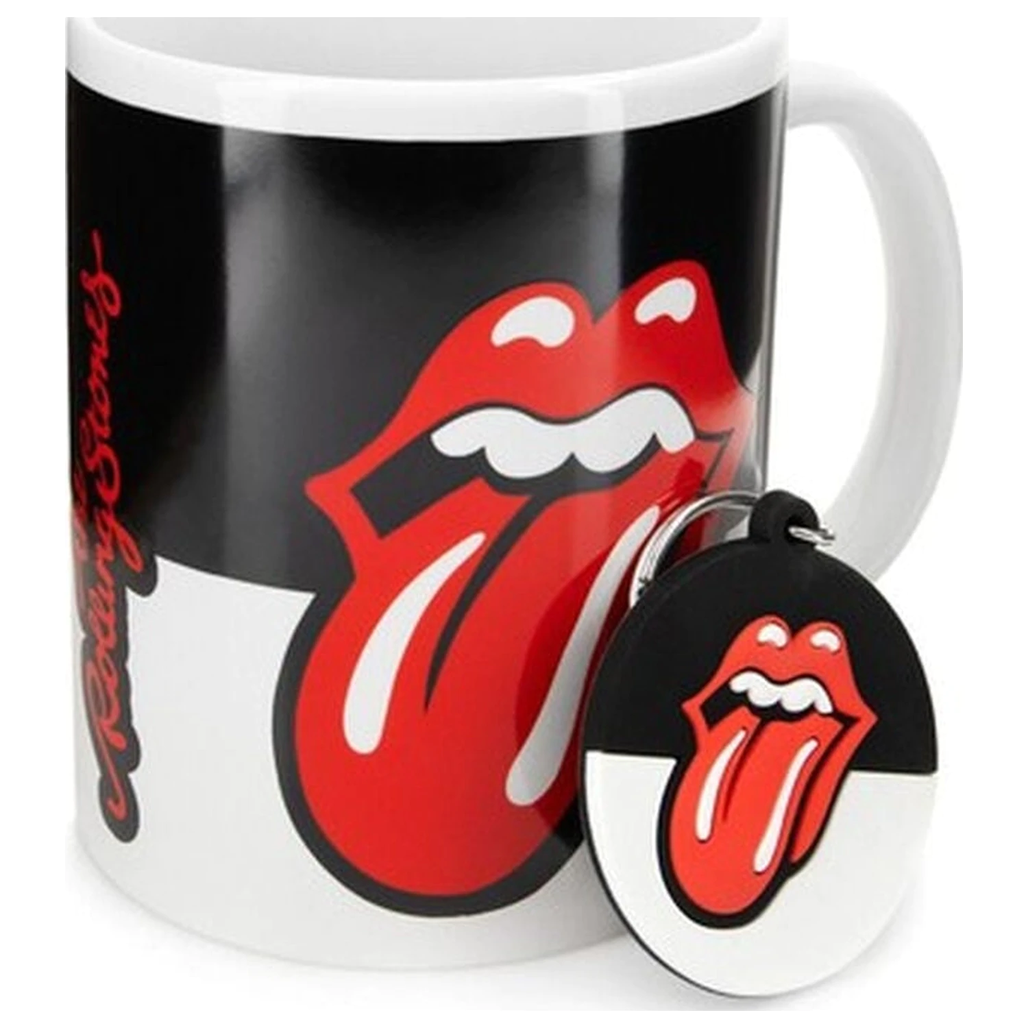 The Rolling Stones súprava hrnčeka a kľúčenky produktová fotografia