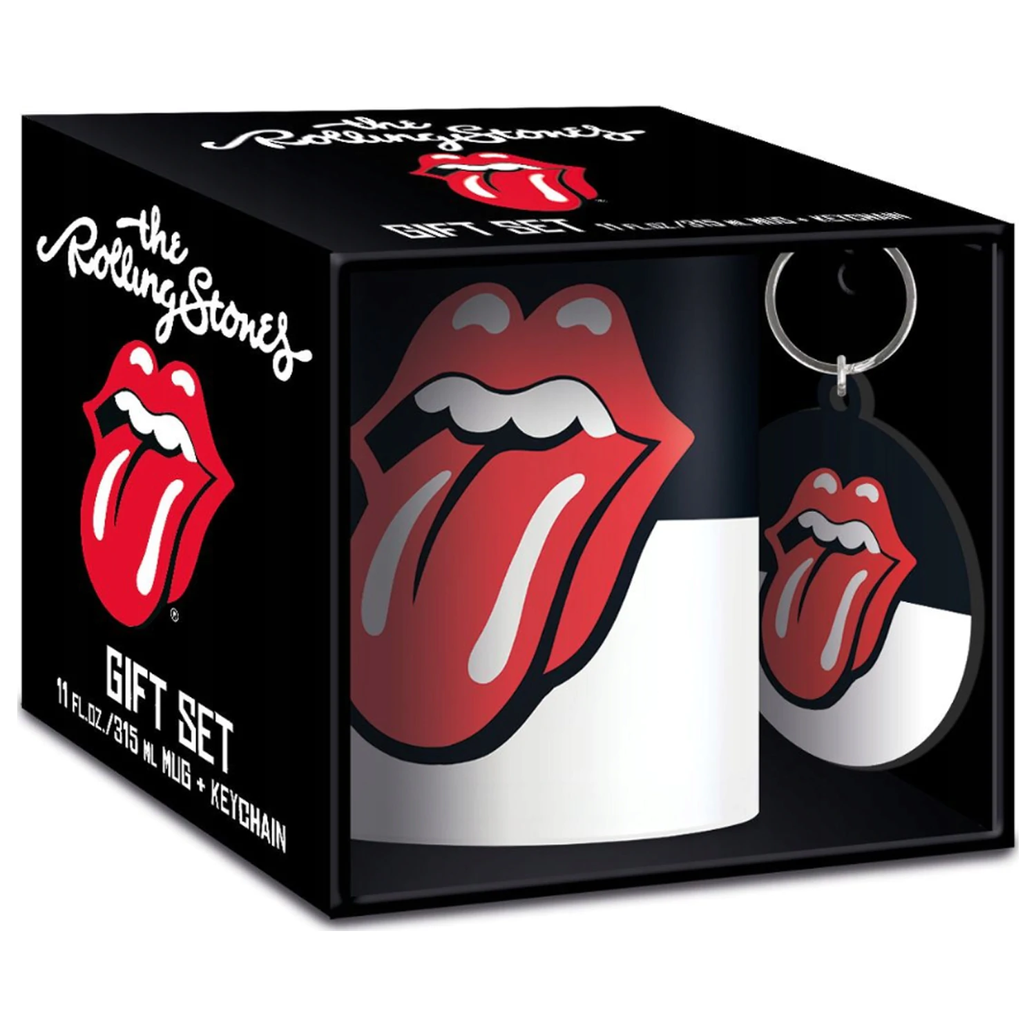 The Rolling Stones súprava hrnčeka a kľúčenky produktová fotografia