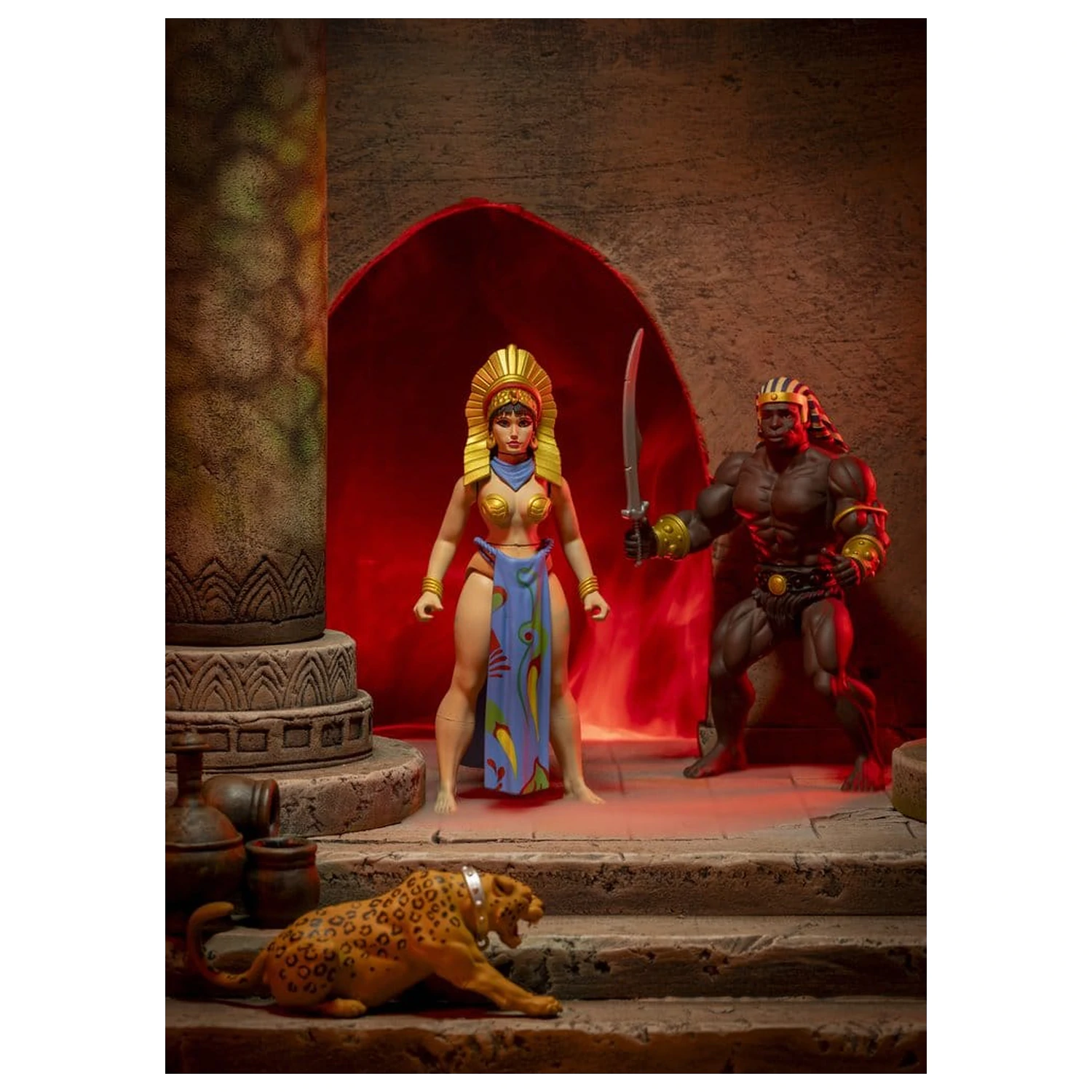 The Savage World of Frazetta akčná figúrka súprava Egyptian Queen & The Guard (Museum Edition) 14 cm produktová fotografia