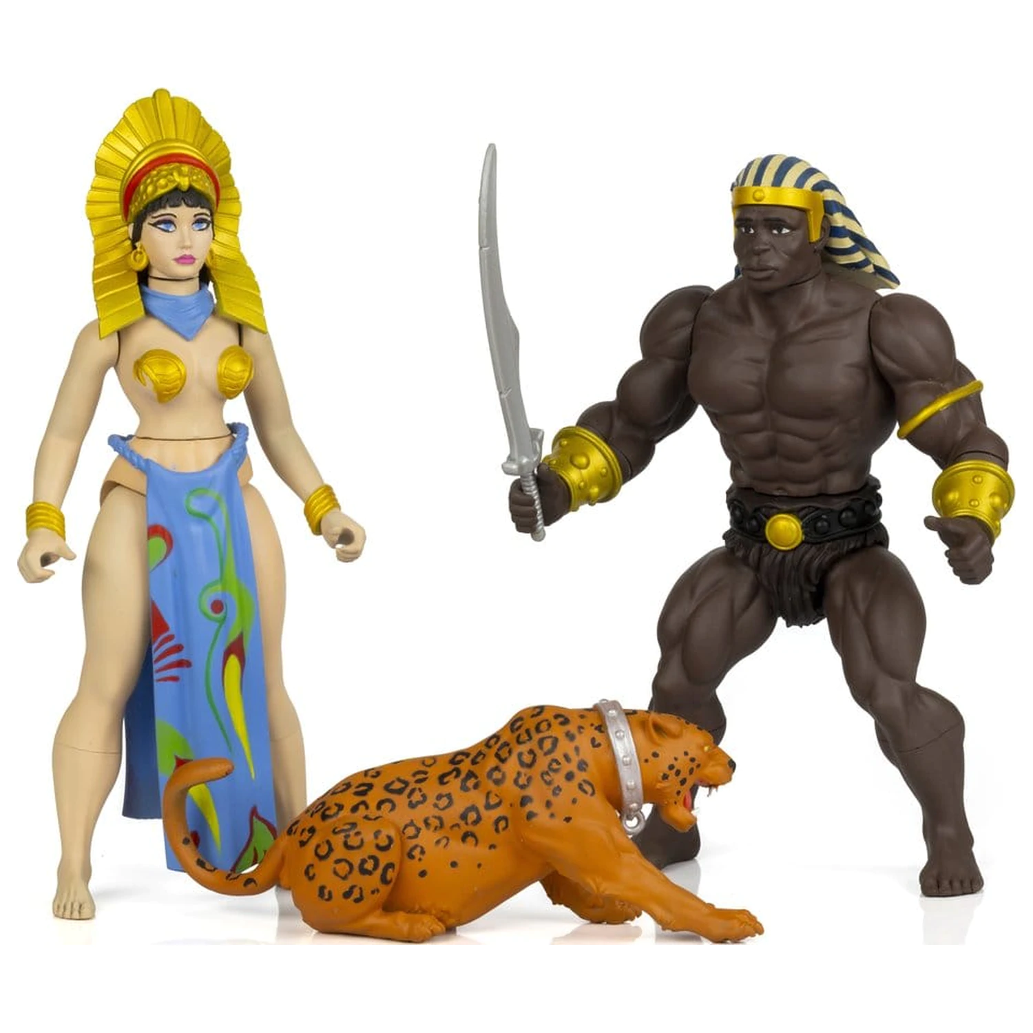 The Savage World of Frazetta akčná figúrka súprava Egyptian Queen & The Guard (Museum Edition) 14 cm produktová fotografia