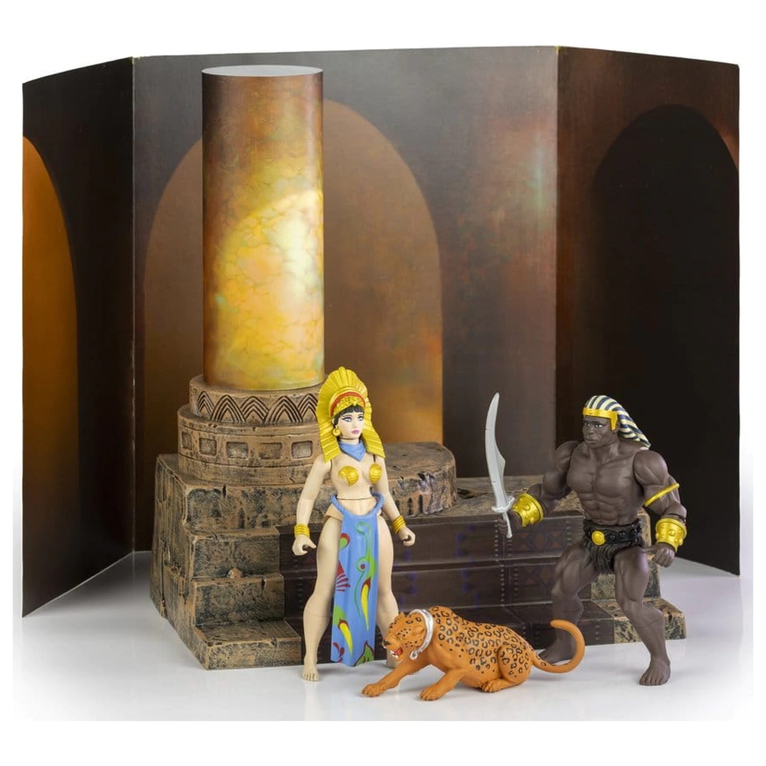 The Savage World of Frazetta akčná figúrka súprava Egyptian Queen & The Guard (Museum Edition) 14 cm produktová fotografia