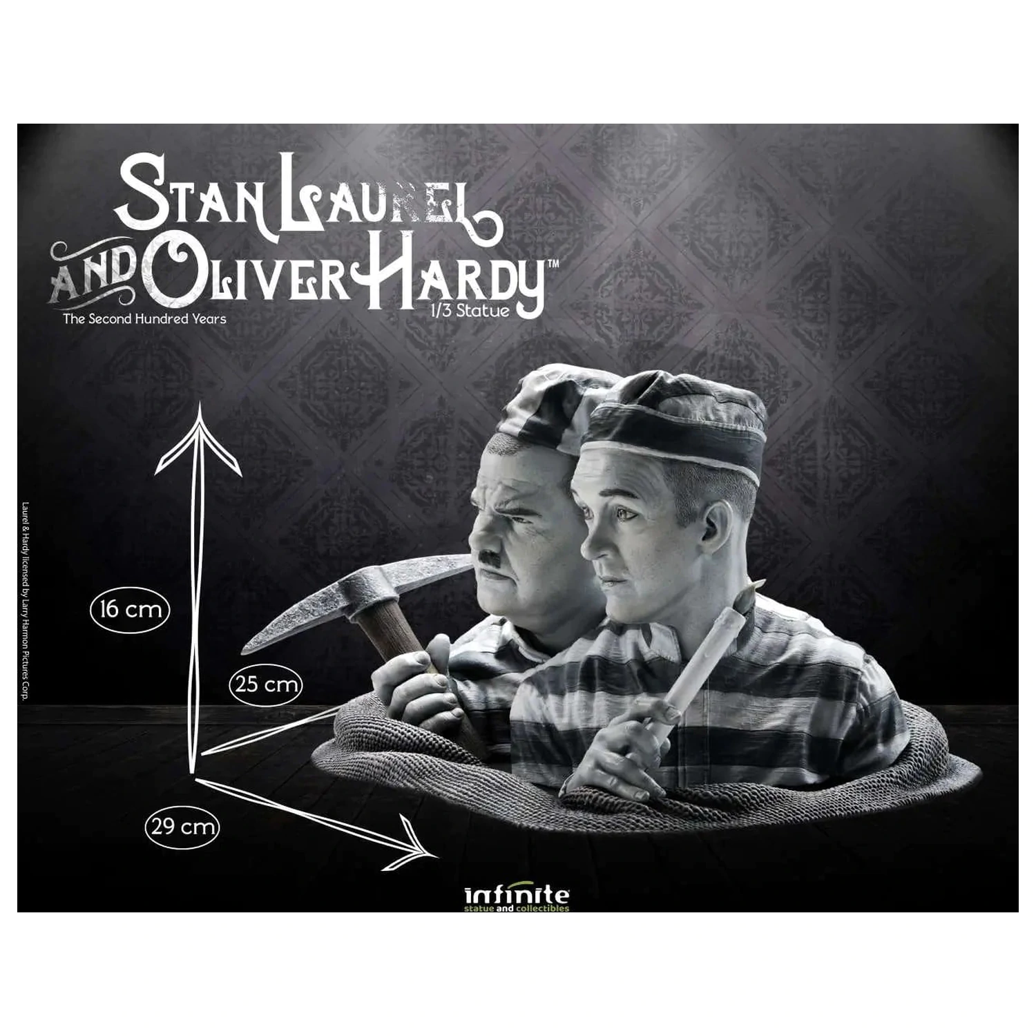 The Second Hundred Years Laurel & Hardy socha 1/3 16 cm produktová fotografia