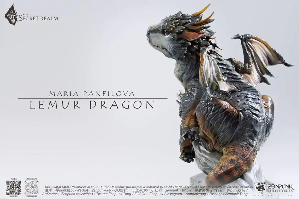 The Secret Realm Socha Lemur Dragon 38 cm produktová fotografia