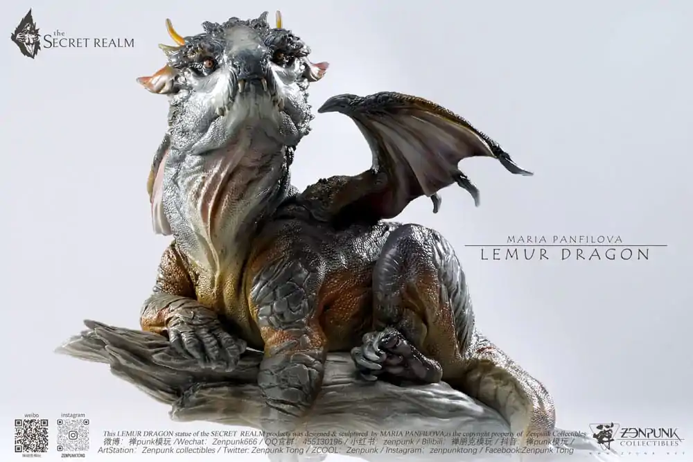 The Secret Realm Socha Lemur Dragon 38 cm produktová fotografia