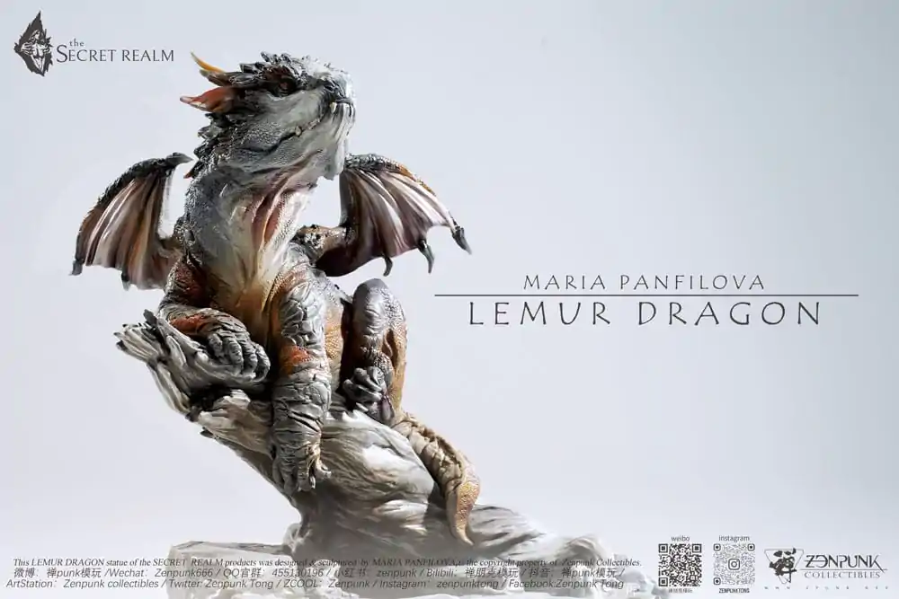 The Secret Realm Socha Lemur Dragon 38 cm produktová fotografia