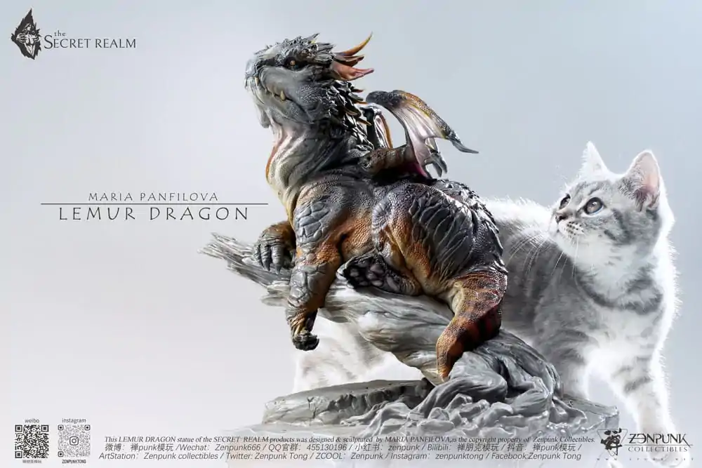 The Secret Realm Socha Lemur Dragon 38 cm produktová fotografia