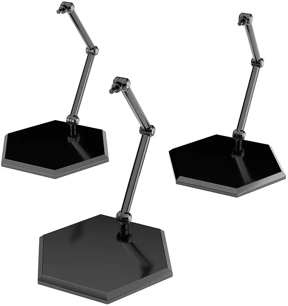 The Simple Stand Mini Nendoroid Viac pre mini figúrky a modely, čierny šesťhranný typ, 3-balenie produktová fotografia
