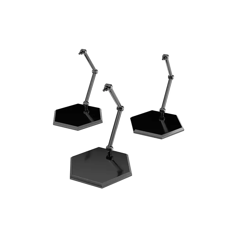 The Simple Stand Mini Nendoroid Viac pre mini figúrky a modely, čierny šesťhranný typ, 3-balenie produktová fotografia