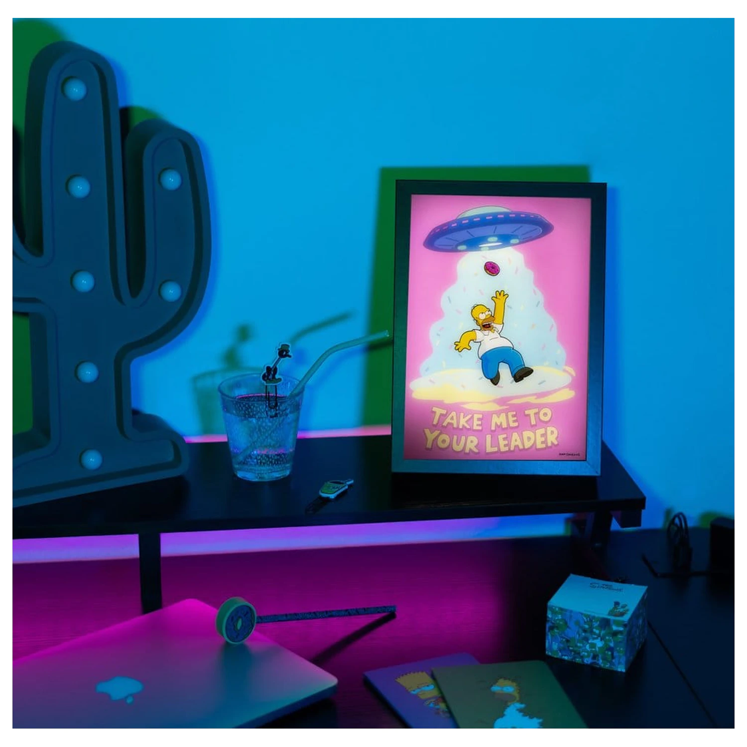 The Simpsons zarámovaný LED plagát 20 x 28 cm produktová fotografia