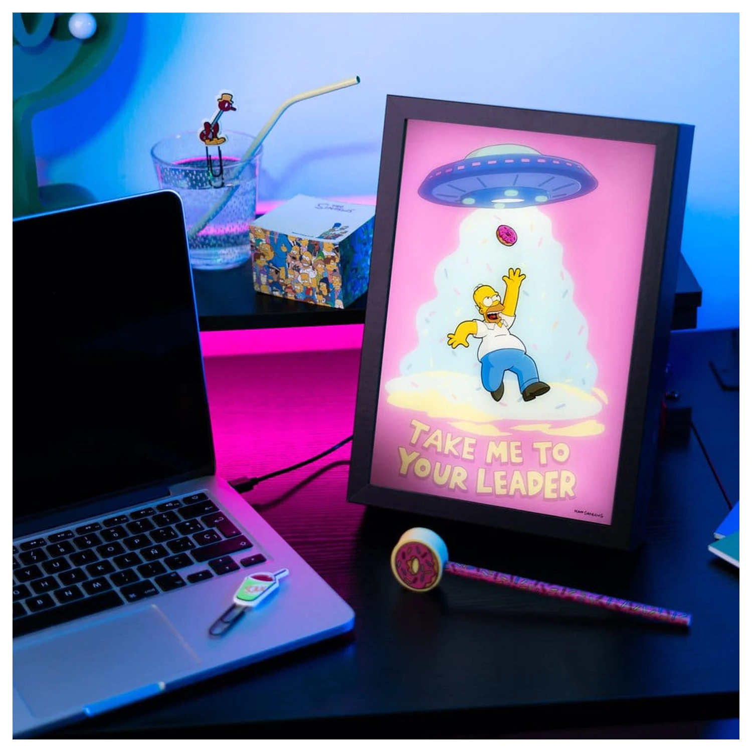 The Simpsons zarámovaný LED plagát 20 x 28 cm produktová fotografia