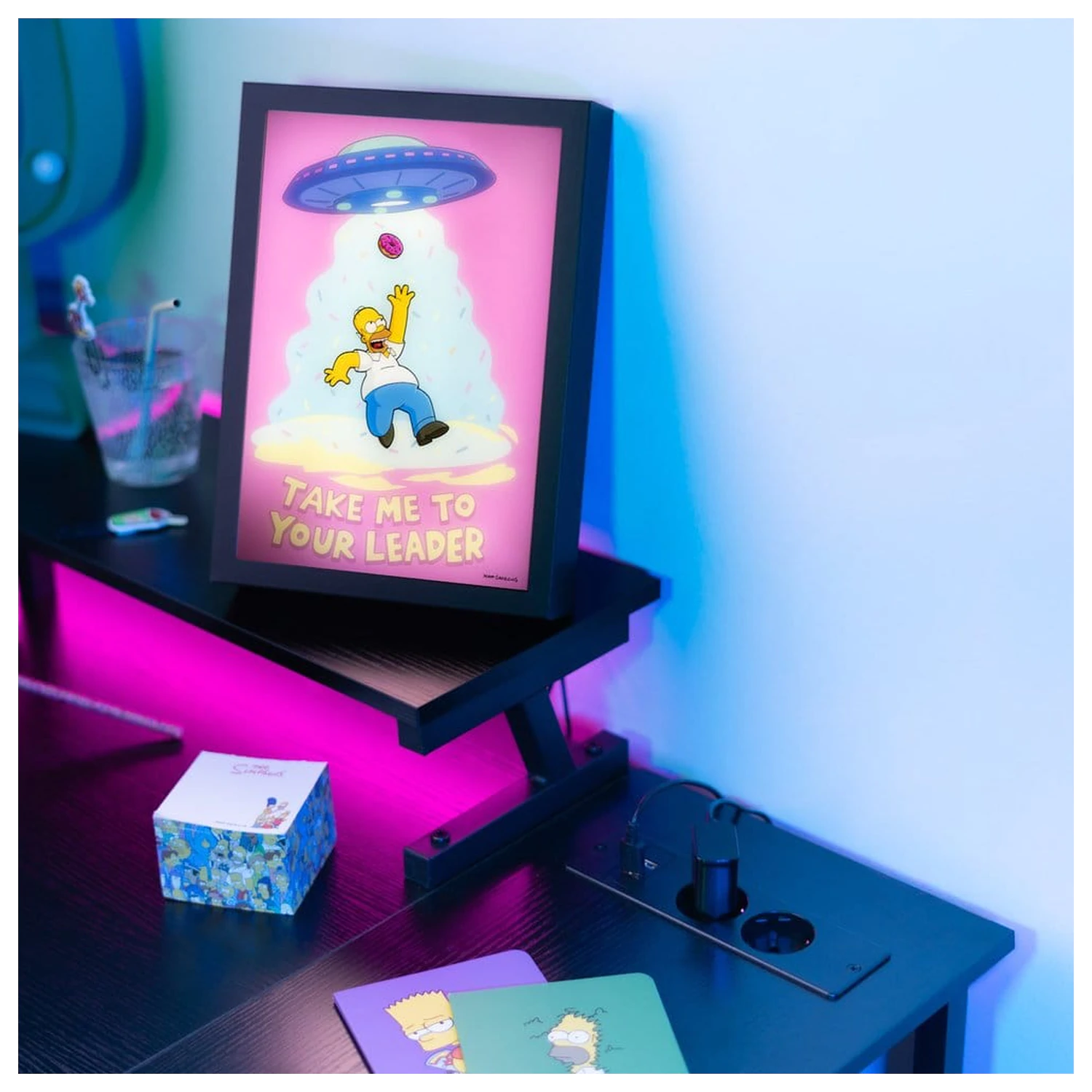 The Simpsons zarámovaný LED plagát 20 x 28 cm produktová fotografia