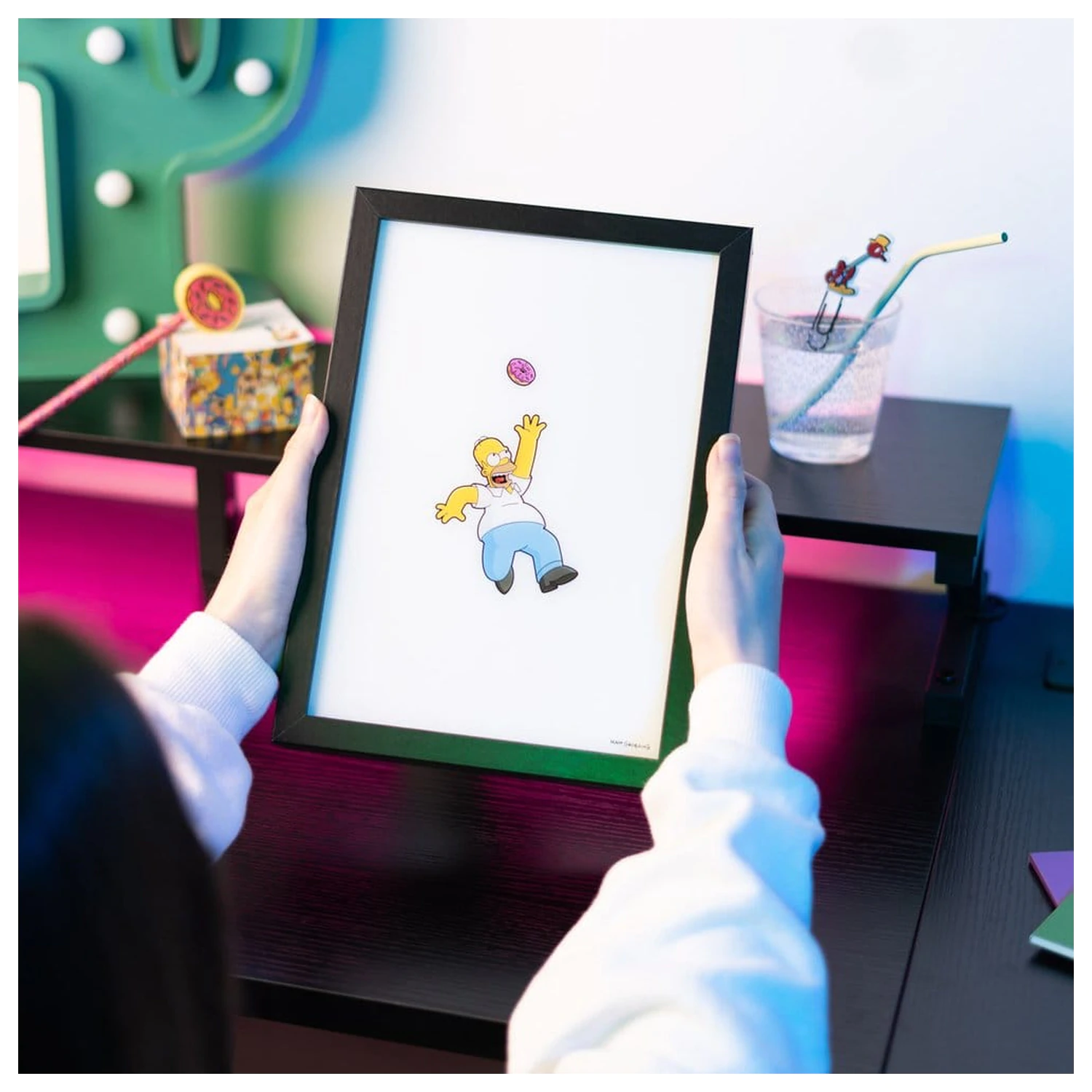The Simpsons zarámovaný LED plagát 20 x 28 cm produktová fotografia