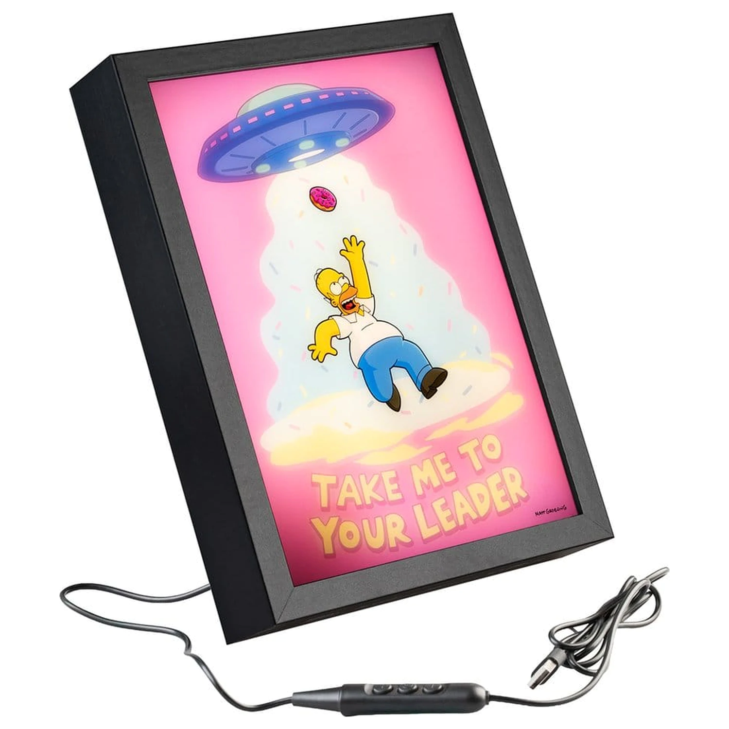 The Simpsons zarámovaný LED plagát 20 x 28 cm produktová fotografia