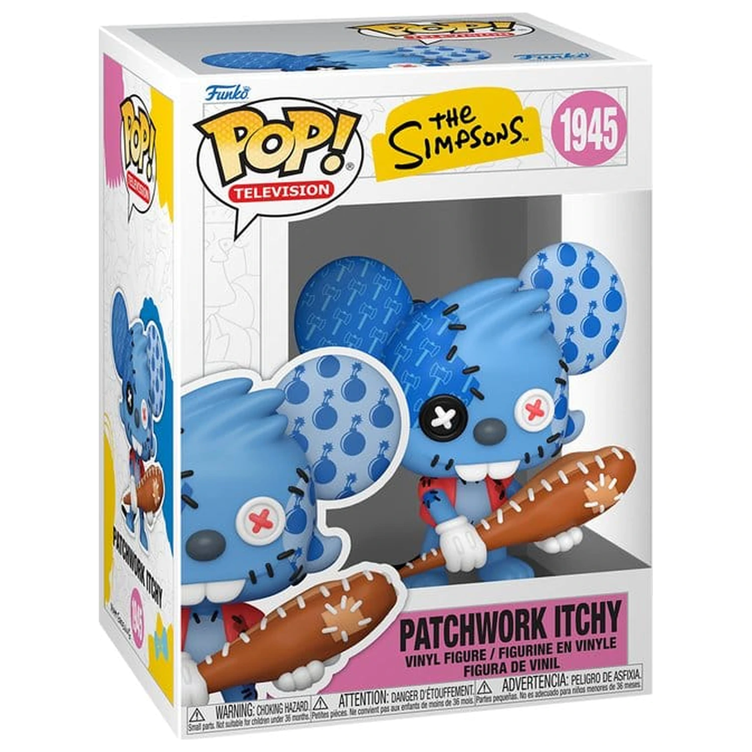 The Simpsons Funko POP! Animation vinylová figúrka Itchy Patchwork 9 cm produktová fotografia