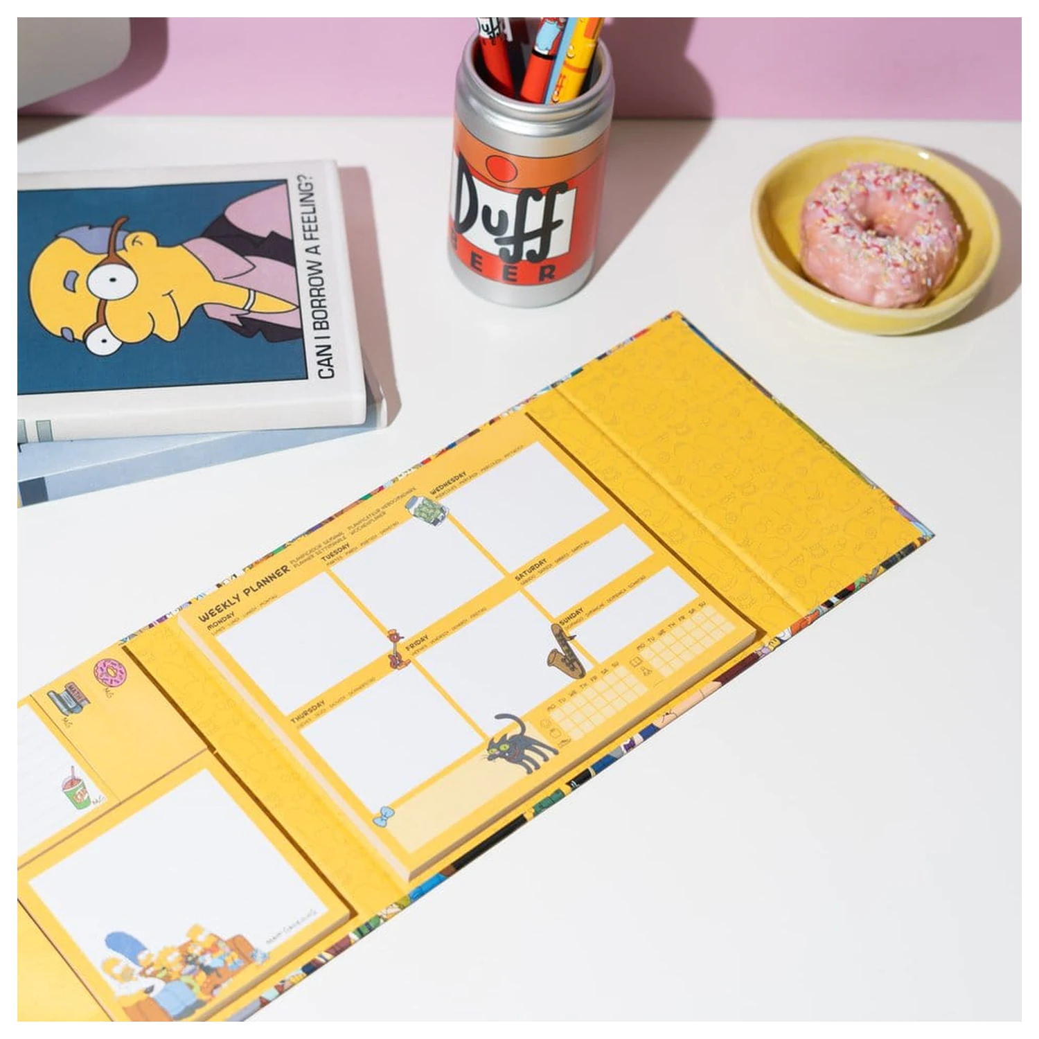The Simpsons Týždenný plánovač s lepiacimi poznámkami 19 x 17 cm produktová fotografia