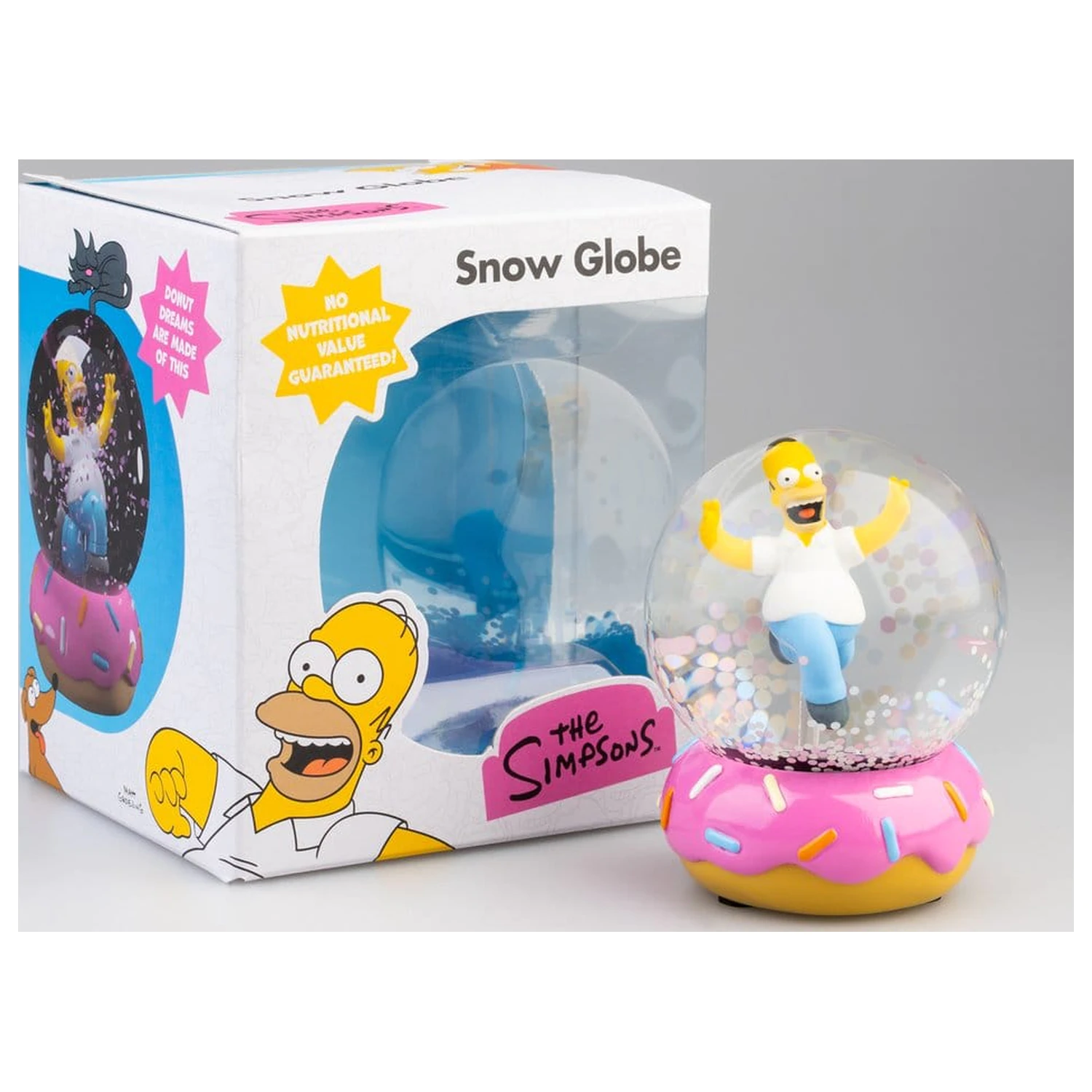 The Simpsons snehová guľa Homer Simpson Donut 10 cm produktová fotografia