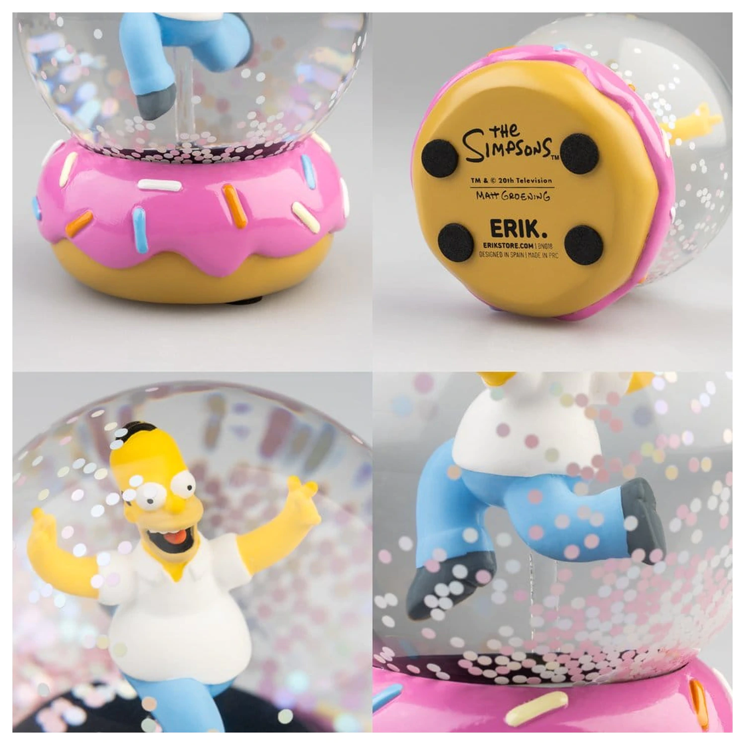 The Simpsons snehová guľa Homer Simpson Donut 10 cm produktová fotografia