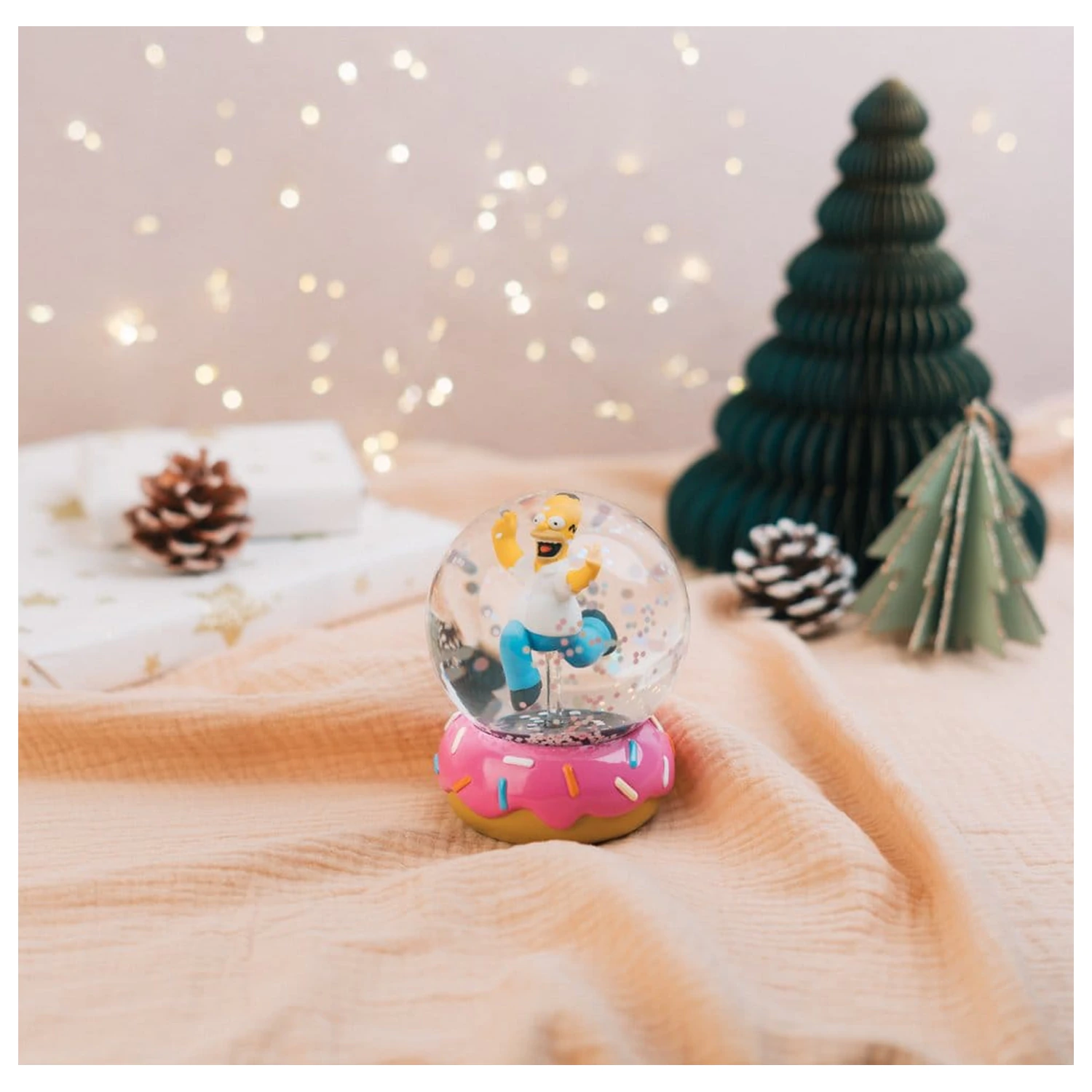The Simpsons snehová guľa Homer Simpson Donut 10 cm produktová fotografia