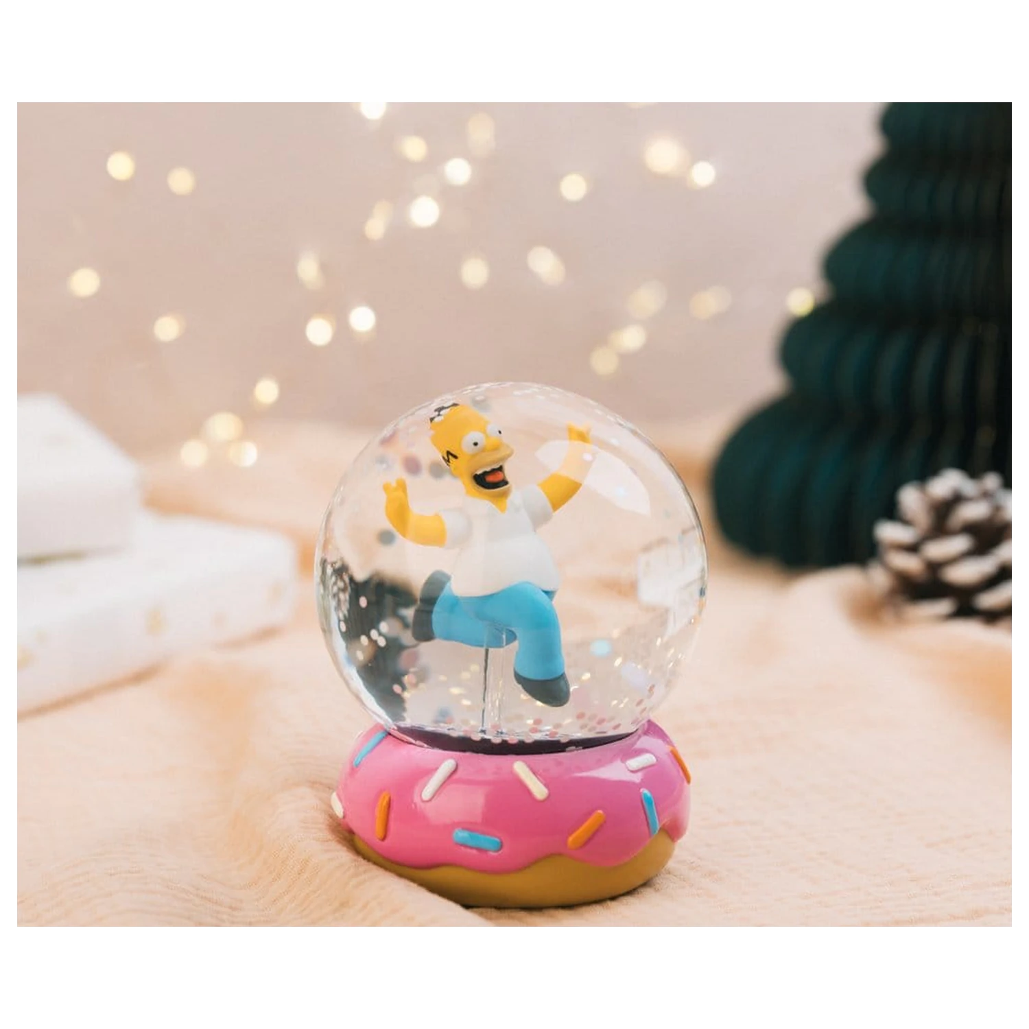 The Simpsons snehová guľa Homer Simpson Donut 10 cm produktová fotografia
